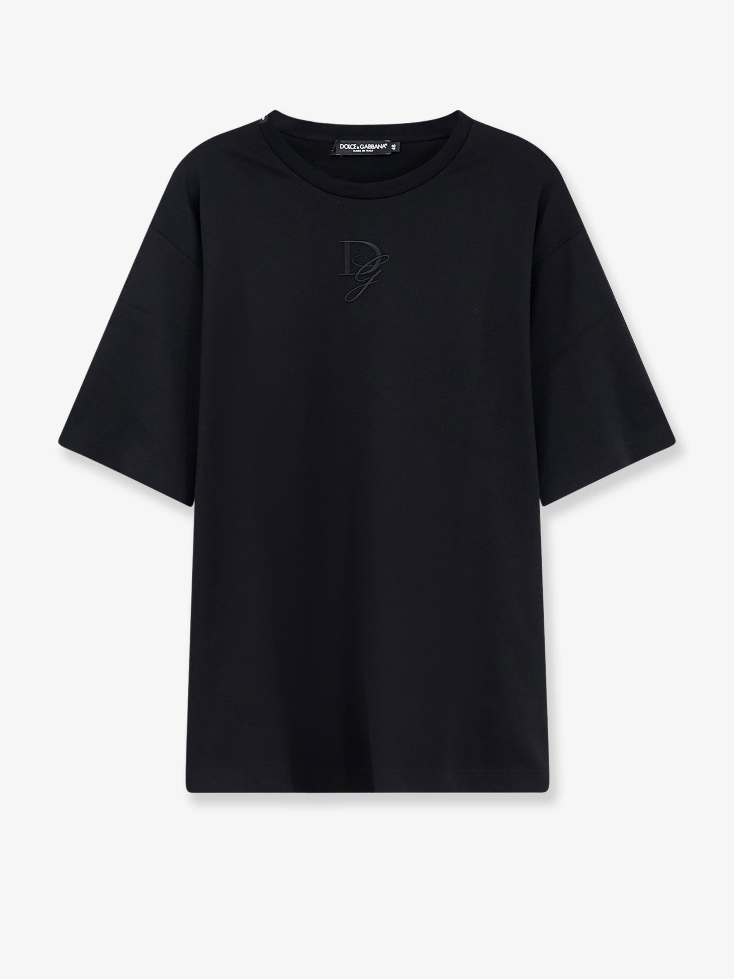 Dolce & Gabbana Cotton T-shirt With Embroidered Logo On The Front