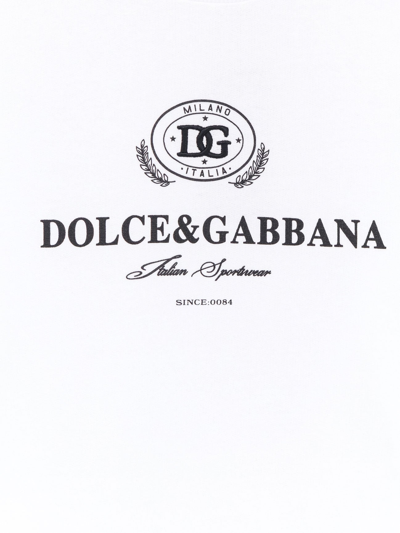 Dolce & Gabbana Cotton Sweatshirt With Logo Print On The Front