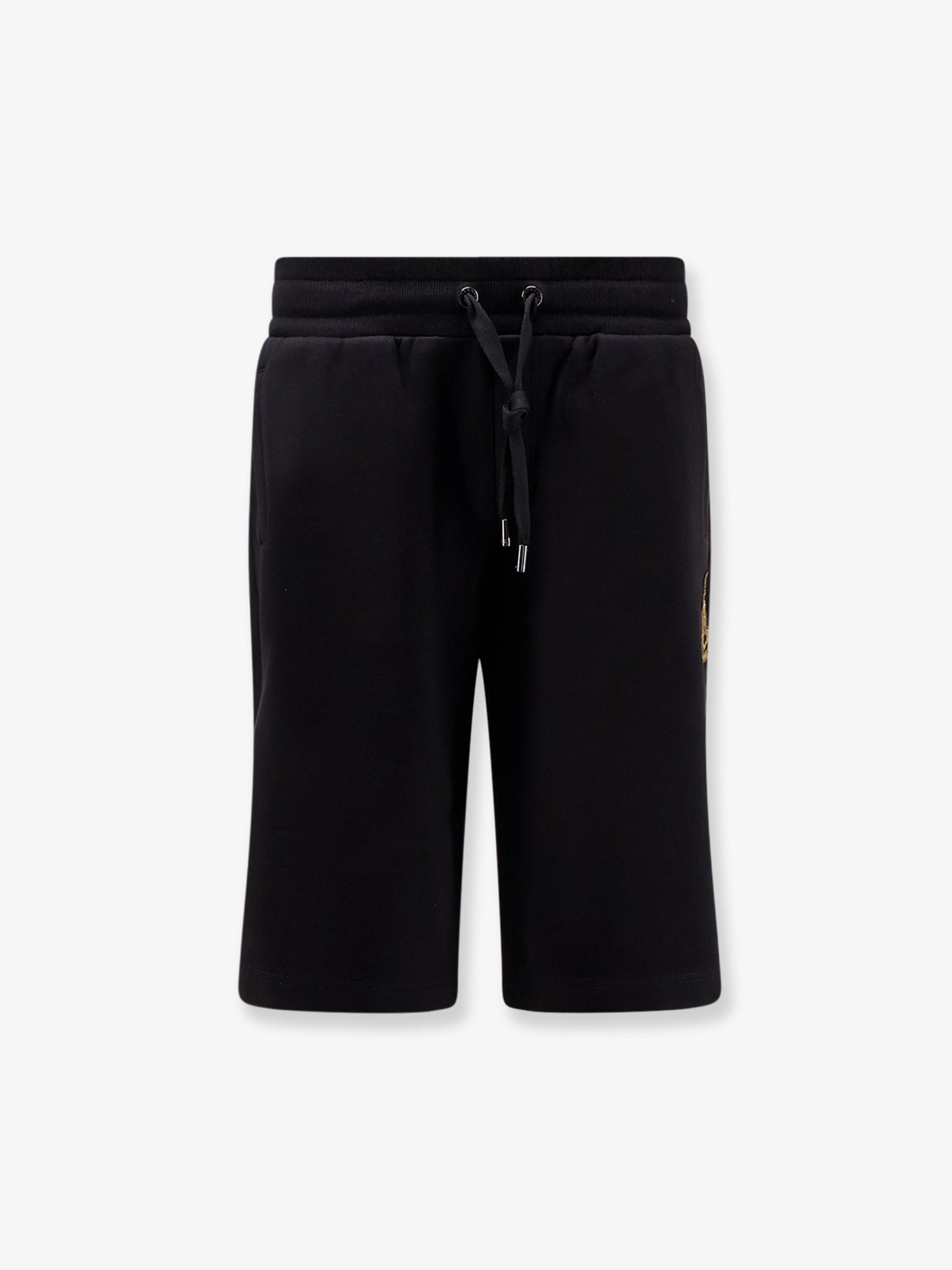 Dolce & Gabbana Cotton Bermuda Shorts With Heraldic Logo Patch