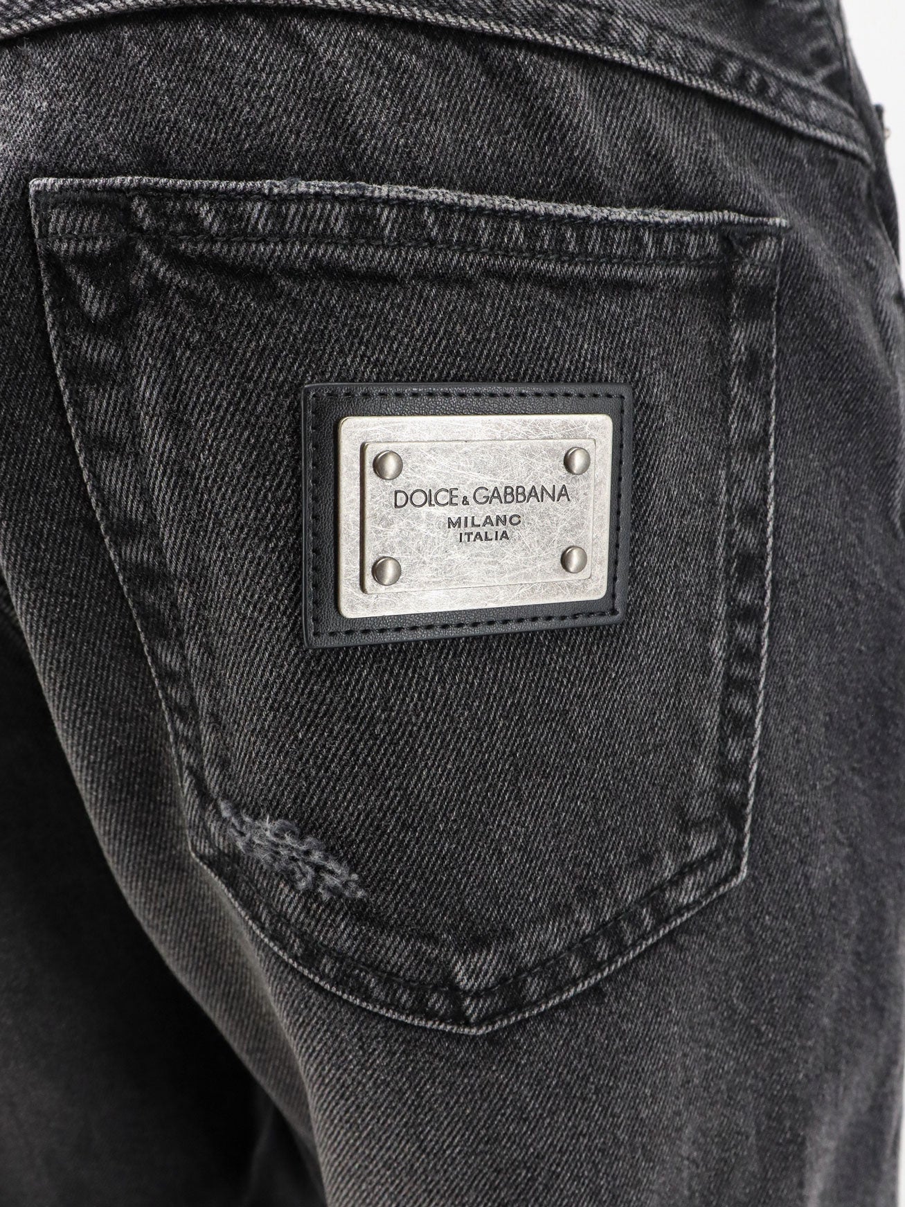 Dolce & Gabbana Black Denim Trousers