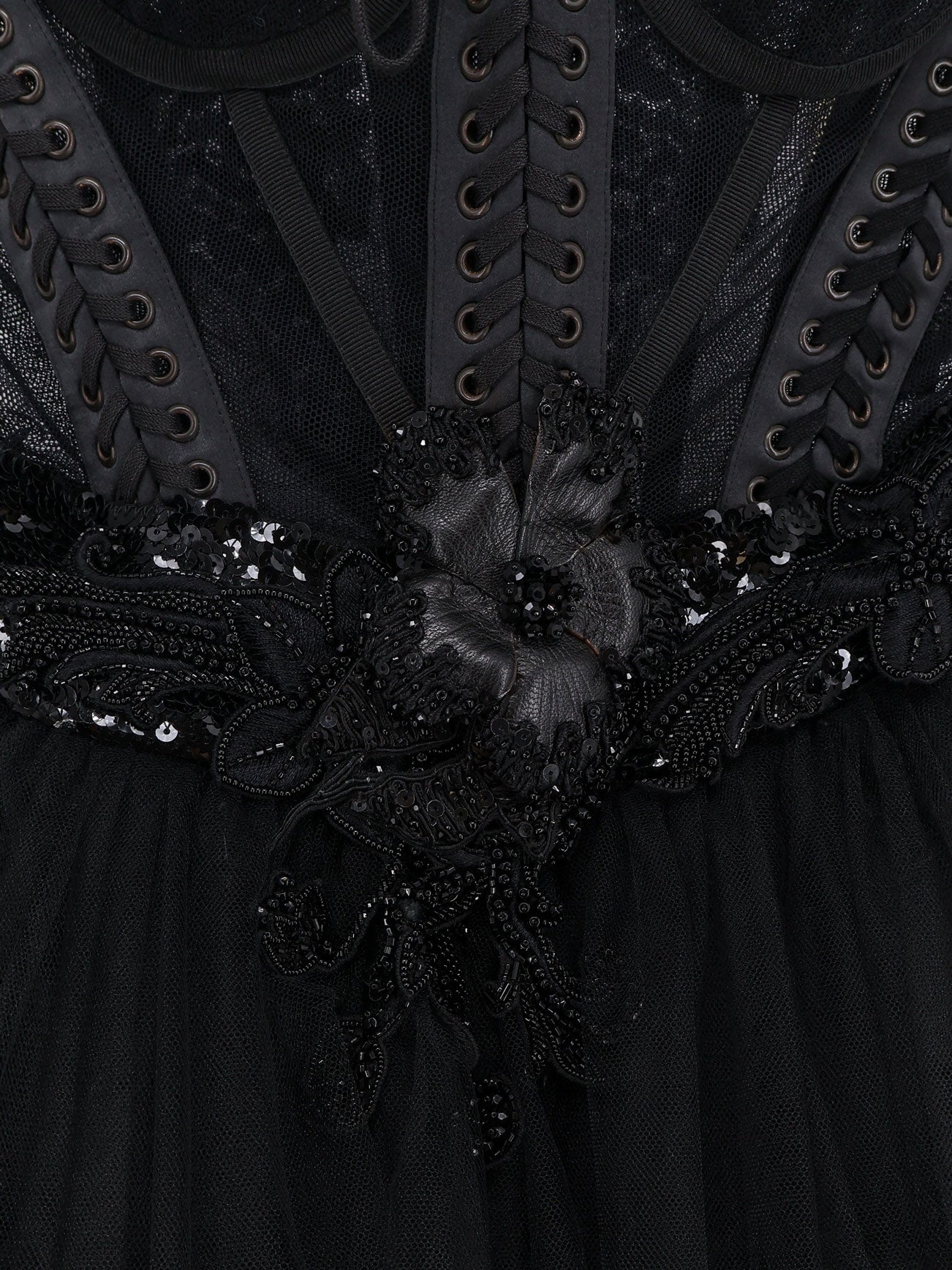 Dolce & Gabbana Tulle Long Dress With Bustier