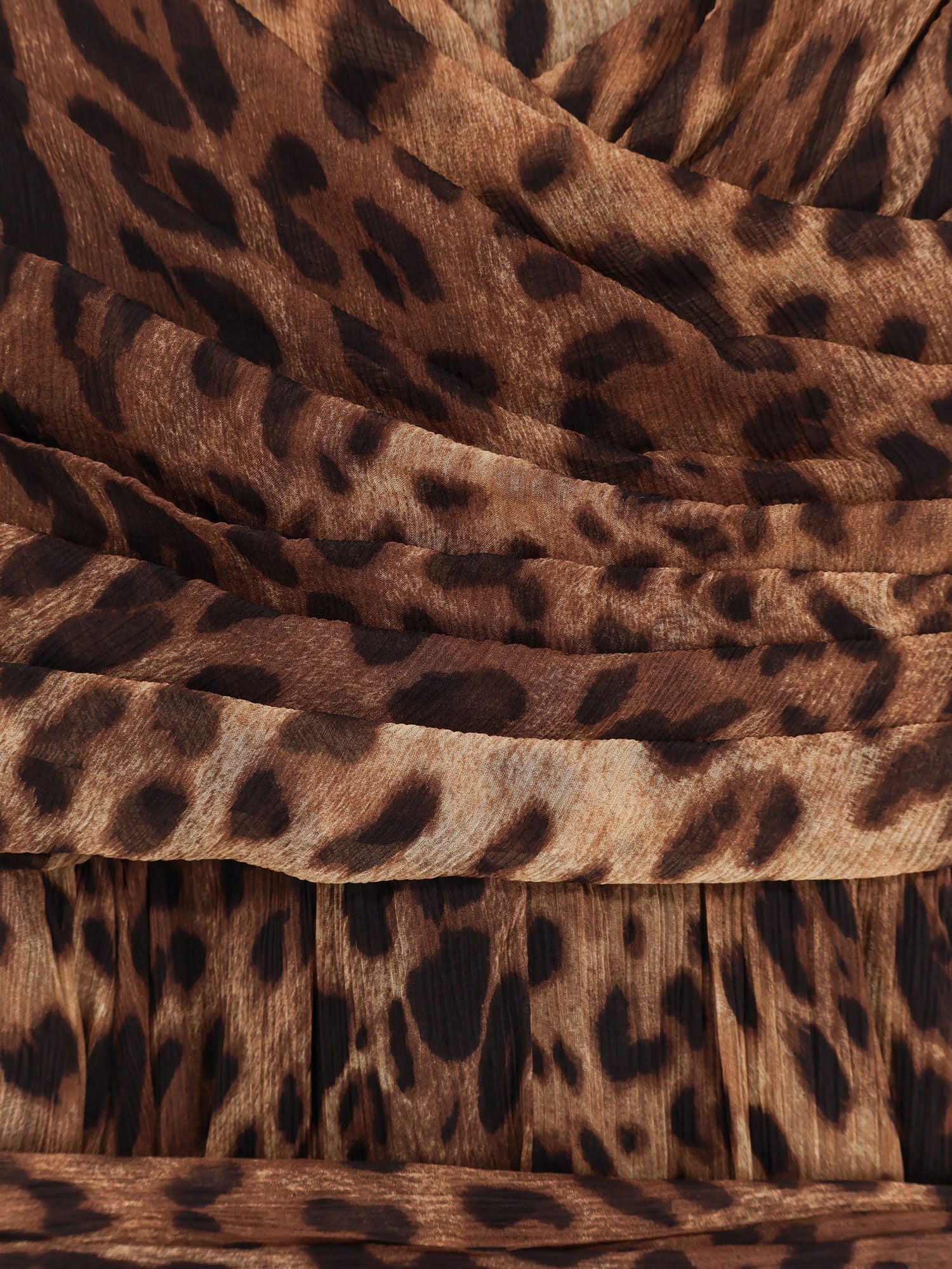 Dolce & Gabbana Long Dress With Animal Print