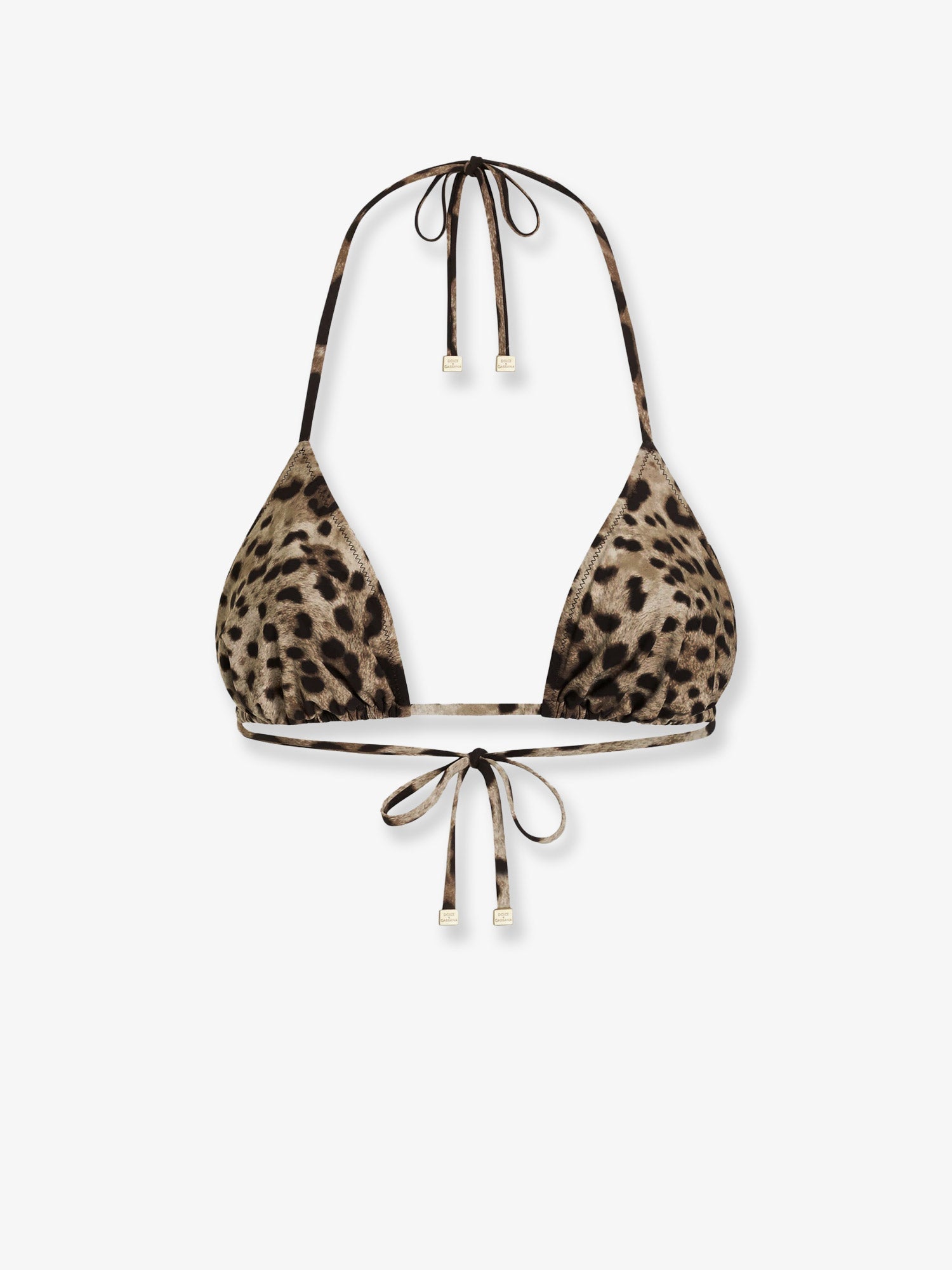 Dolce & Gabbana Bikini Top With Animal Print