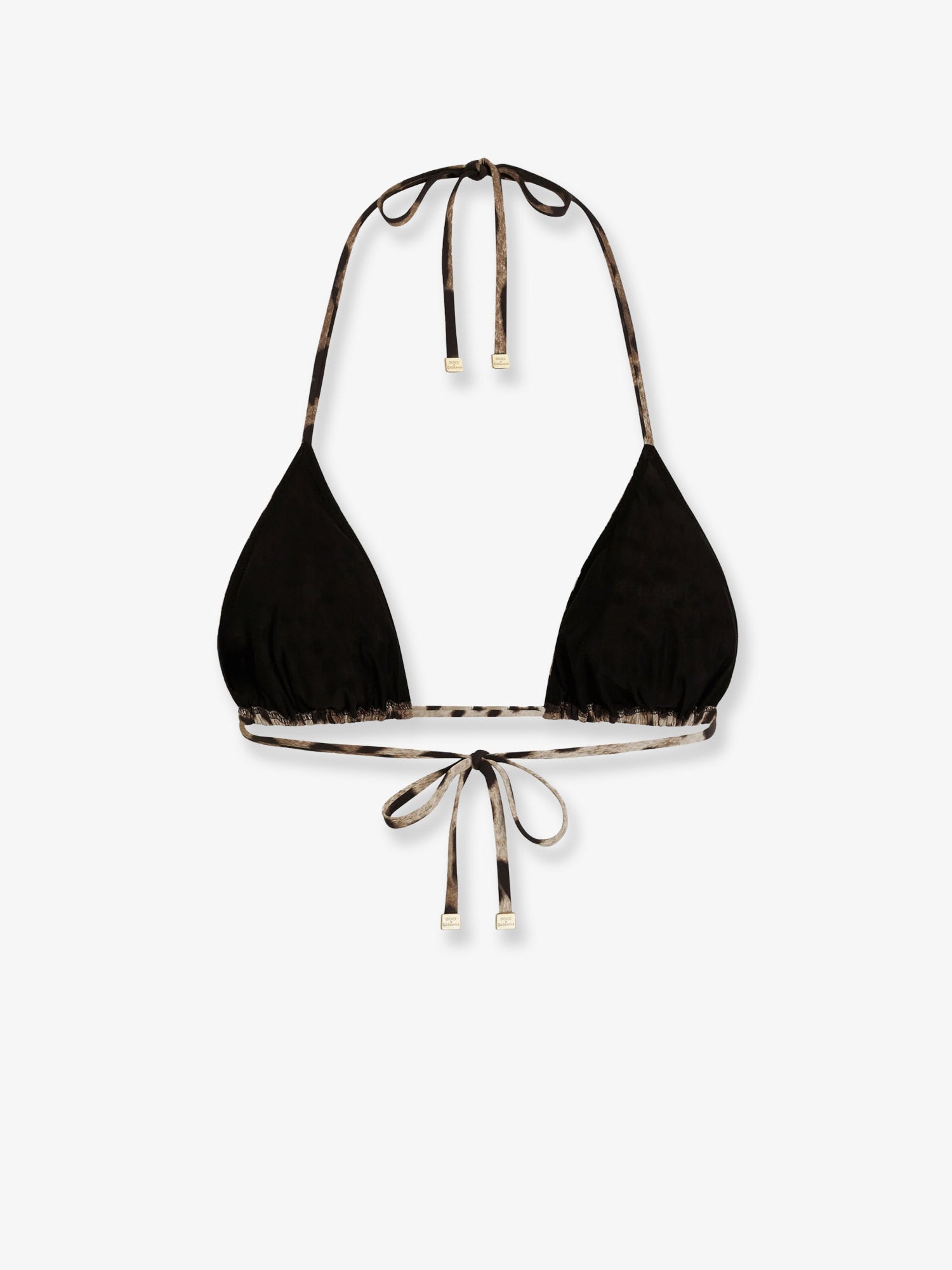 Dolce & Gabbana Bikini Top With Animal Print
