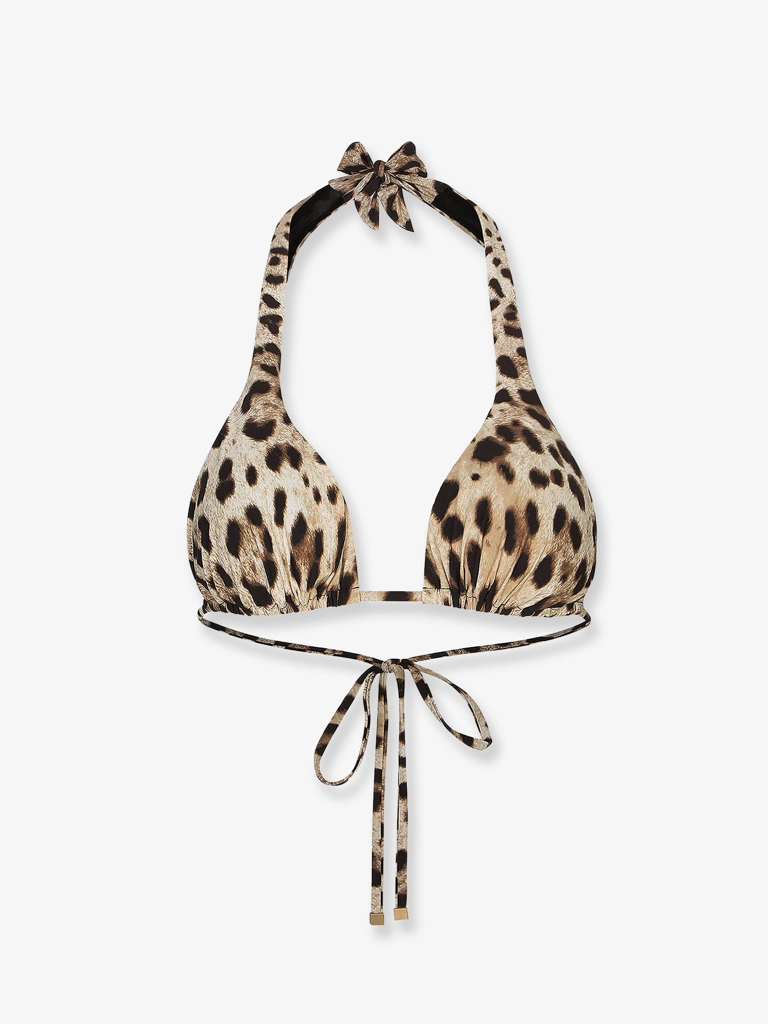Dolce & Gabbana Bikini Top With Animal Print