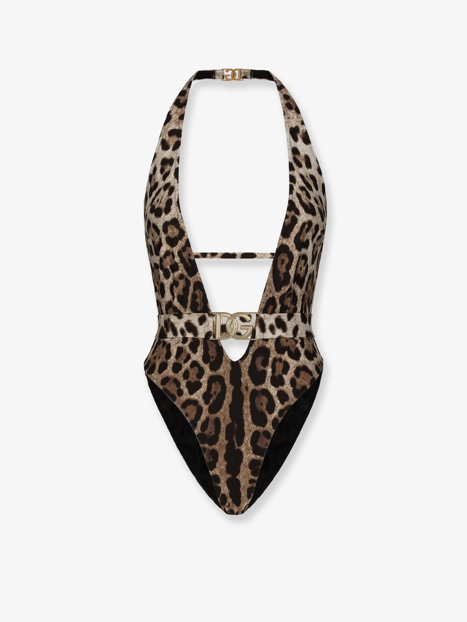Dolce & Gabbana One-piece Swimsuit With Animal Print