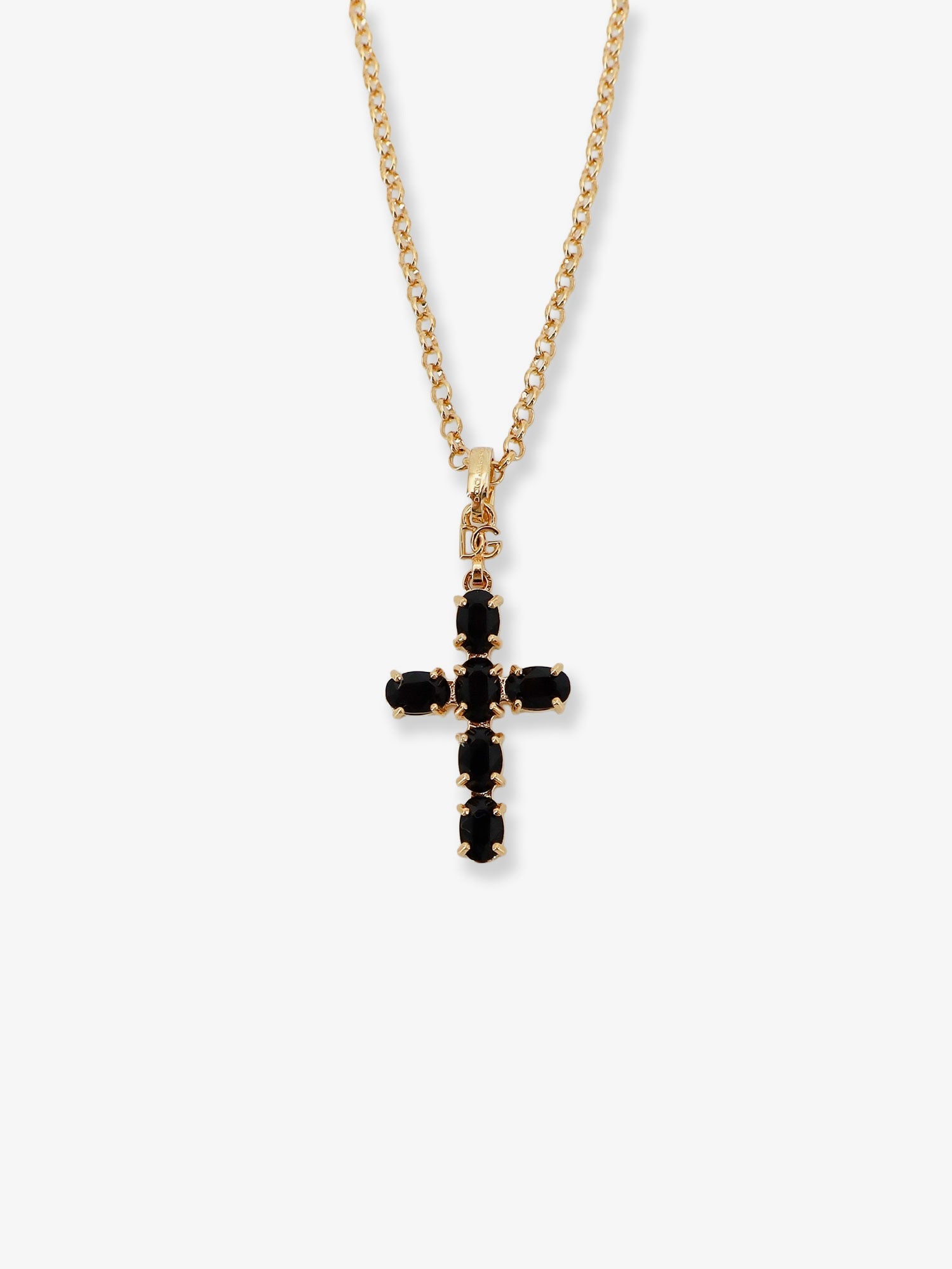 Dolce & Gabbana Brass Necklace With Cross Pendant