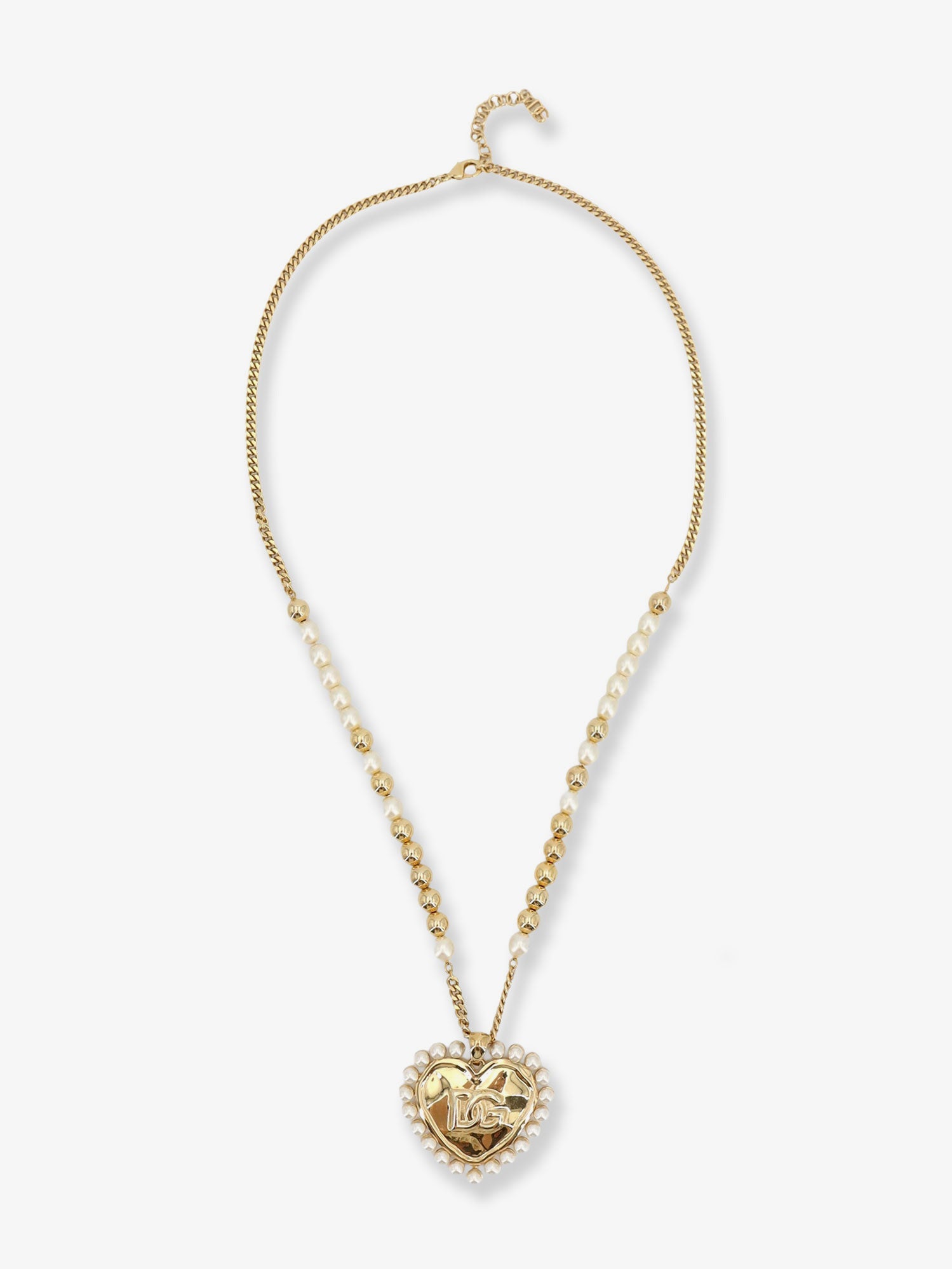 Dolce & Gabbana Everyday Brass Necklace With Dg Logo