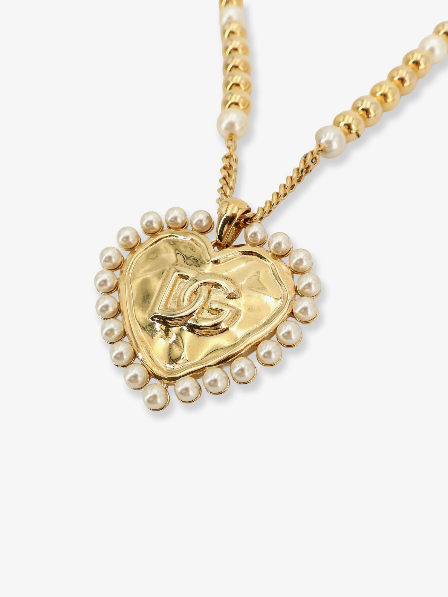 Dolce & Gabbana Everyday Brass Necklace With Dg Logo