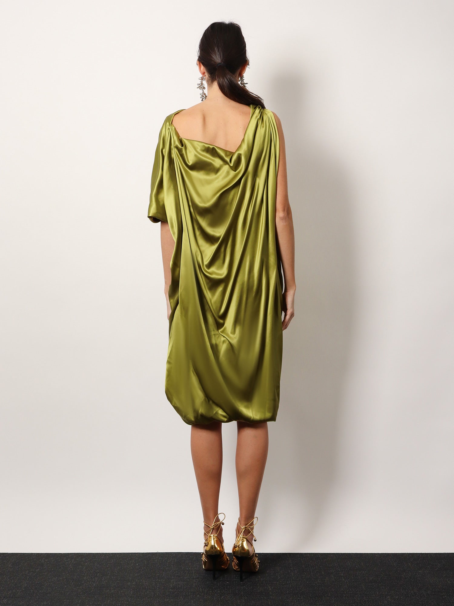 Dries Van Noten Dalant Silk Dress With Lateral Knot