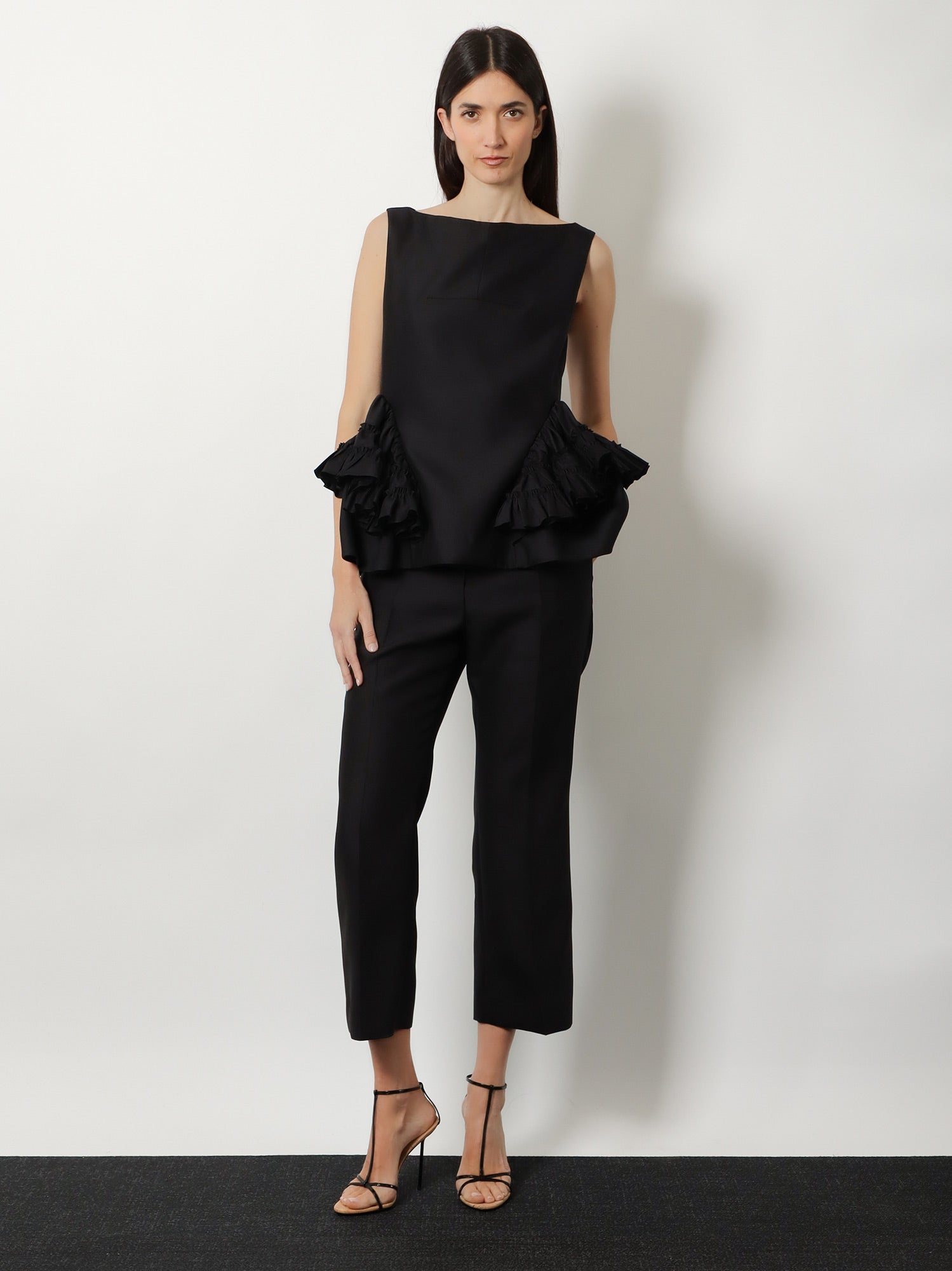 Dries Van Noten Casey Wool And Silk Top