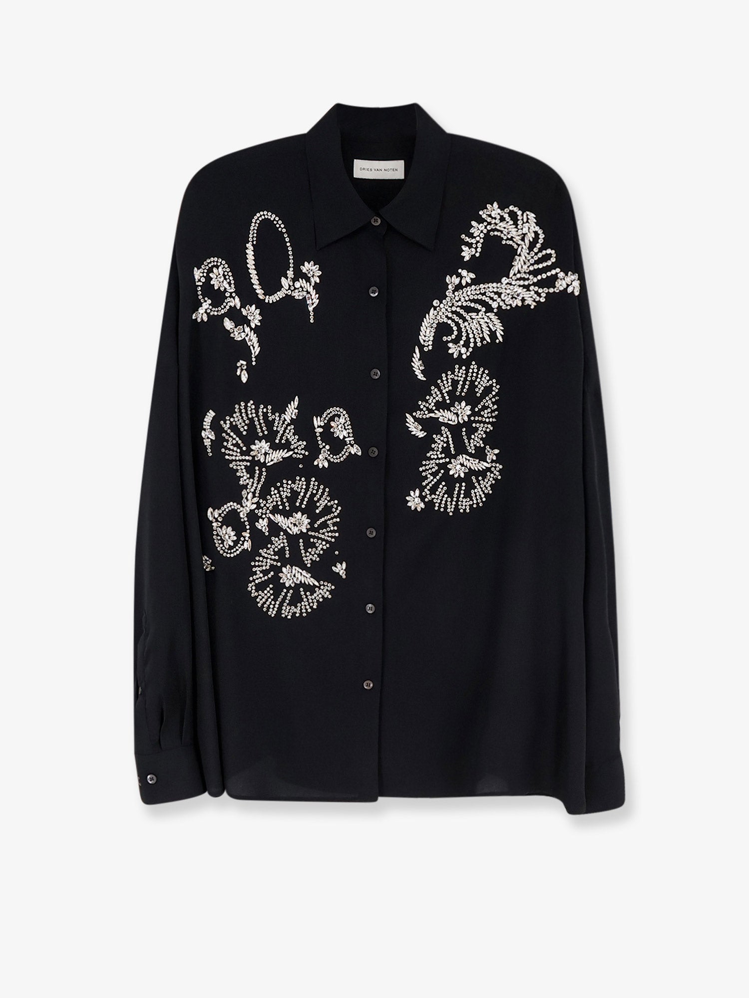 Dries Van Noten Casia Shirt With Rhinestones