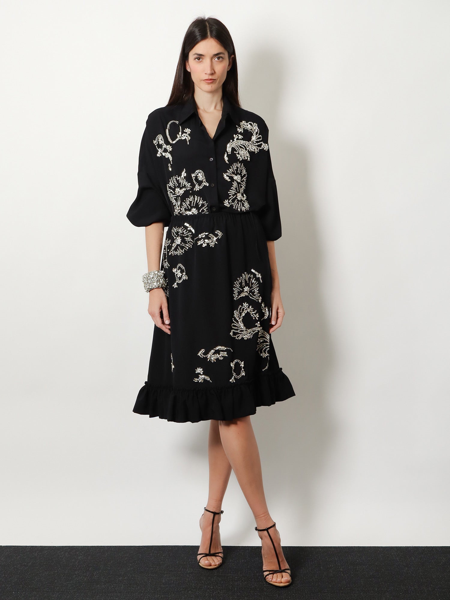 Dries Van Noten Casia Shirt With Rhinestones