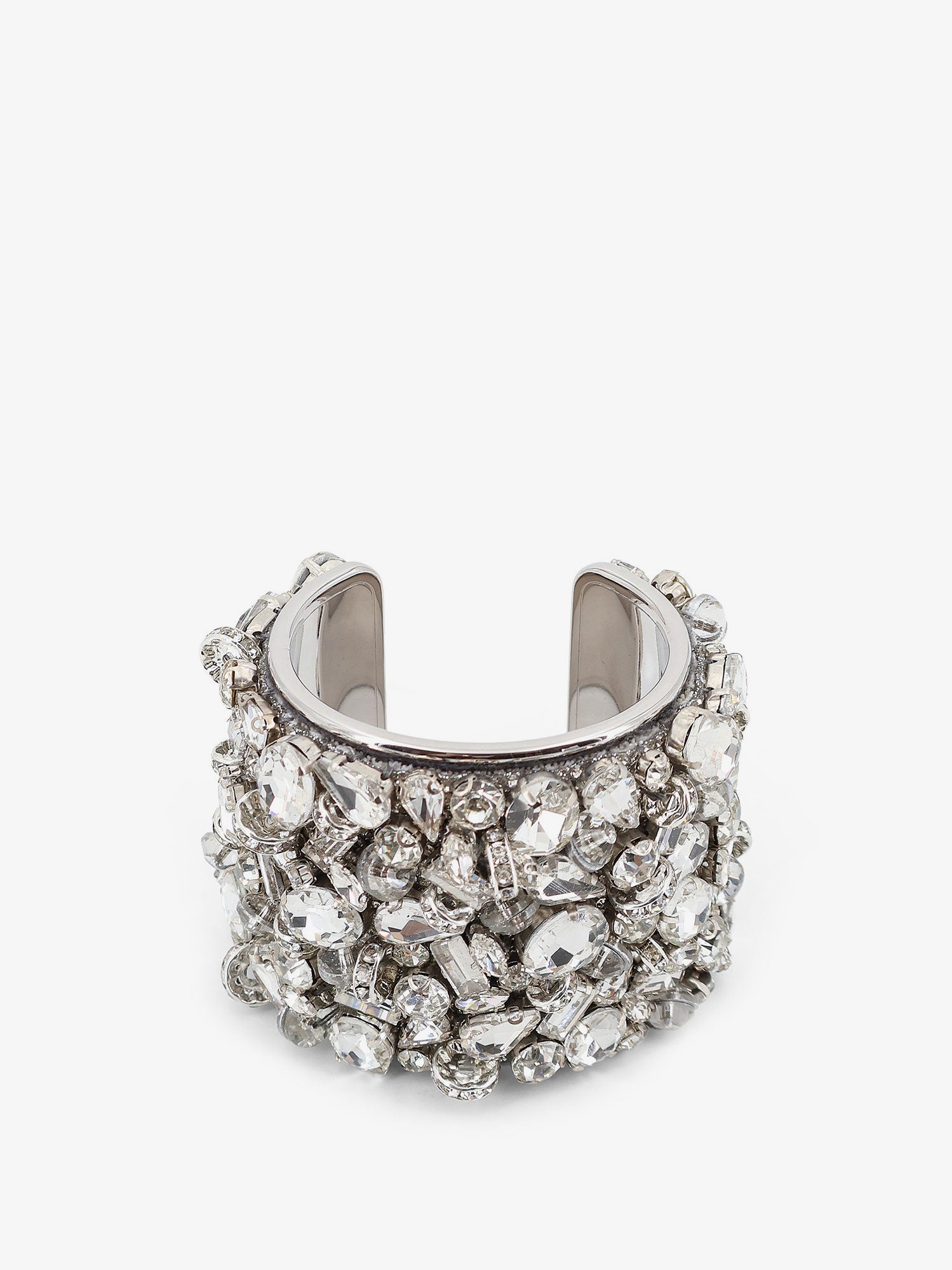 Dries Van Noten Brass Bracelet With Crystals