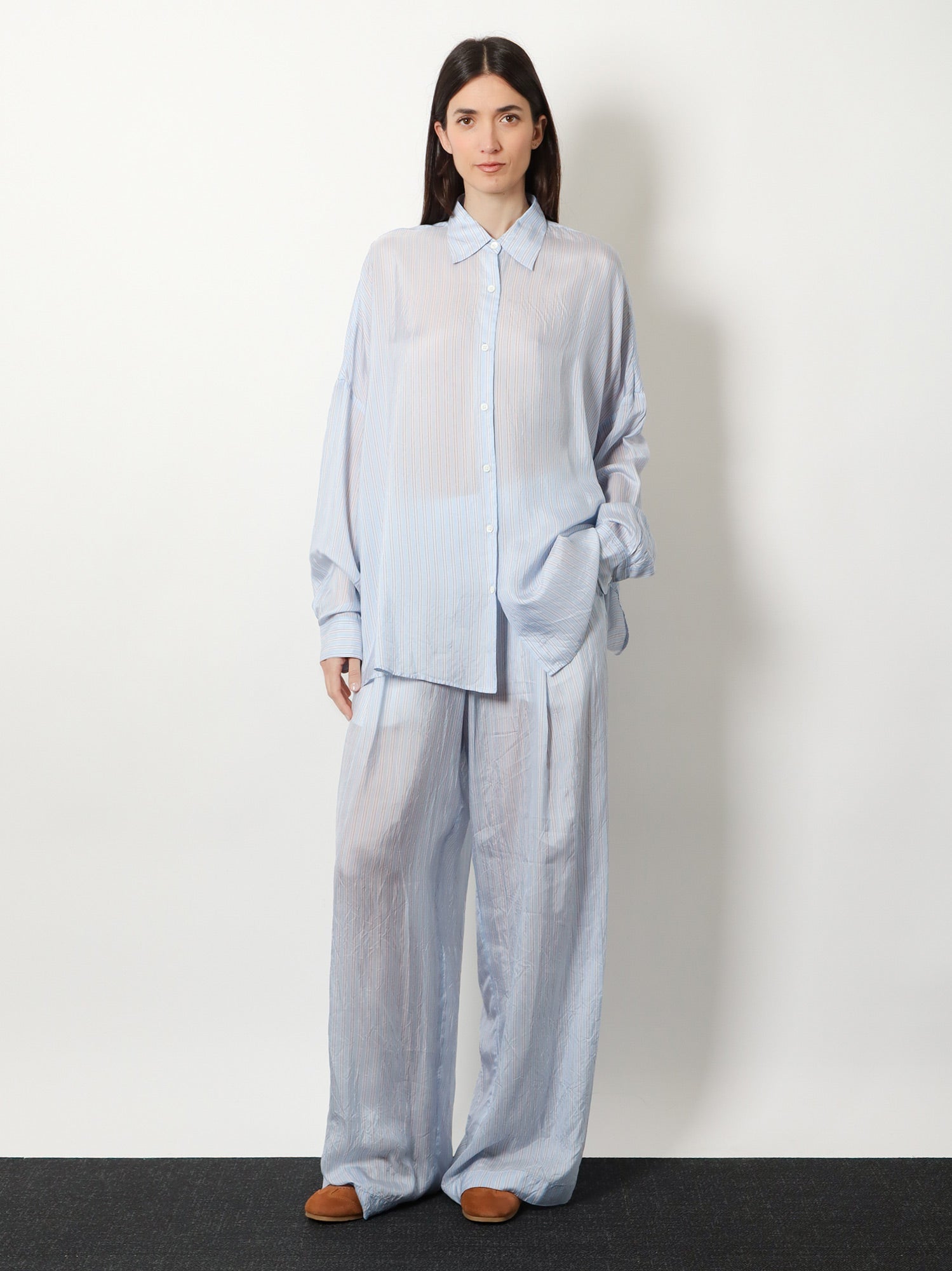 Dries Van Noten Pila Cupro Trousers