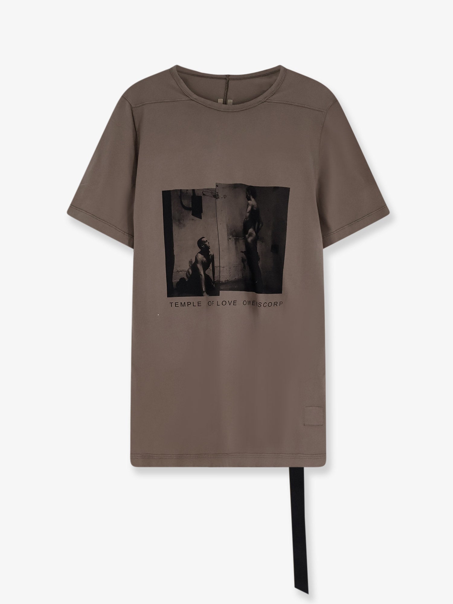 DRKSHDW Cotton T-shirt With Level Print On The Front