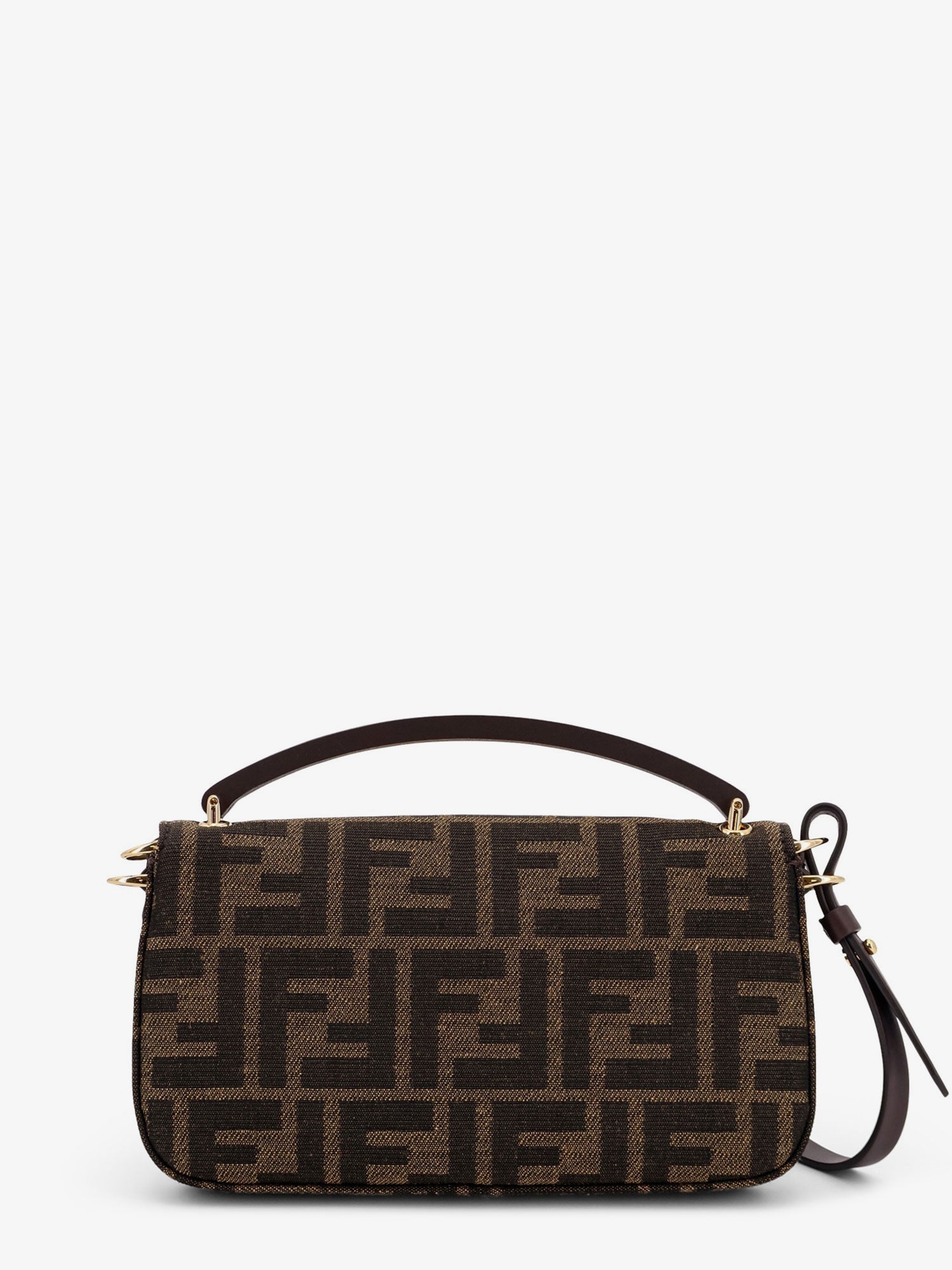 Fendi Phone Baguette Ff Jacquard Fabric Crossbody Bag