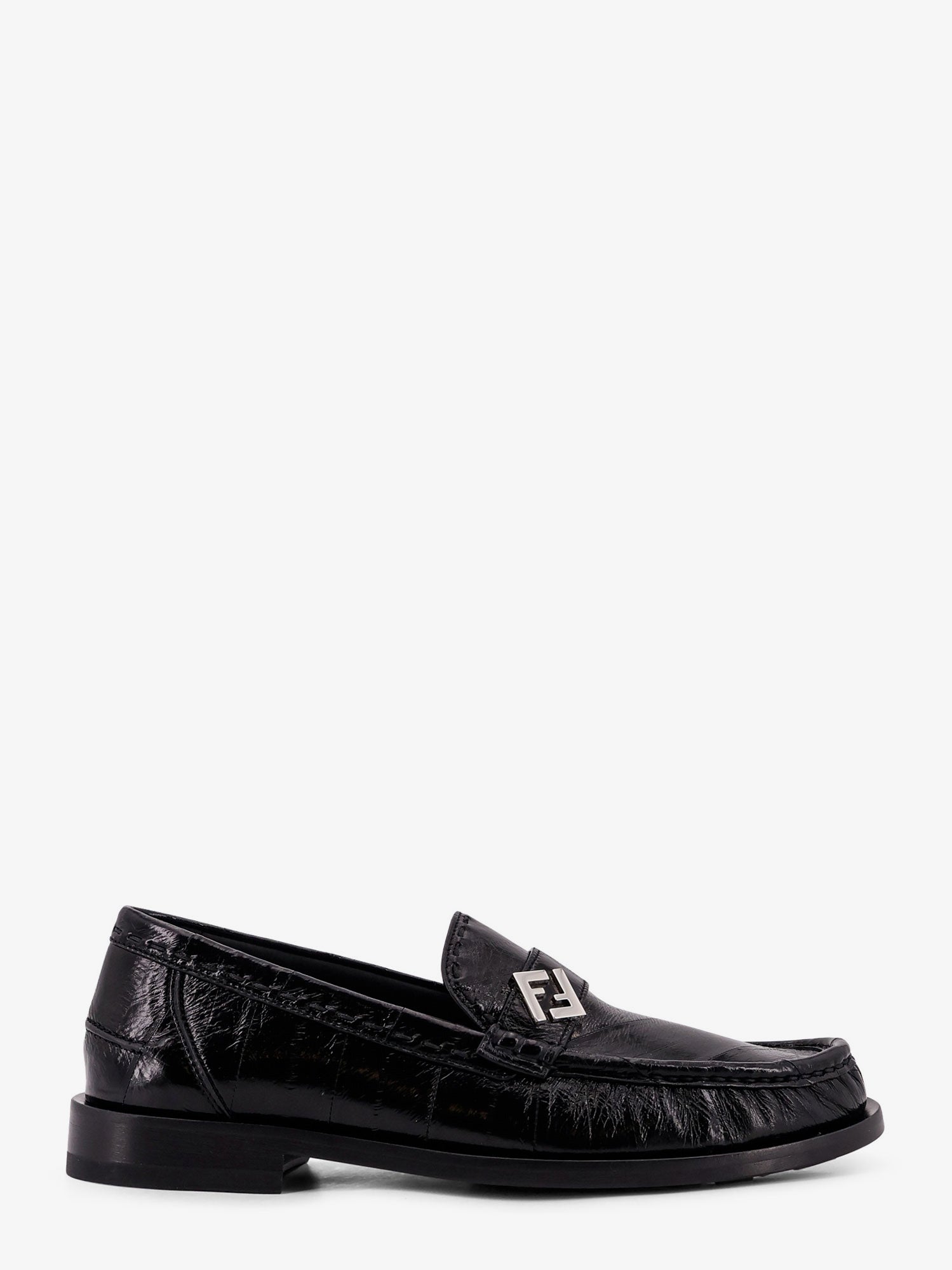 Fendi Missina Leather Loafers