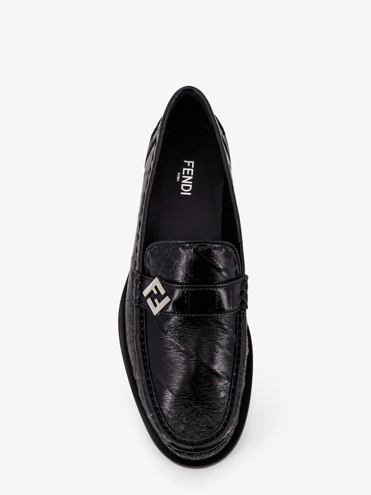 Fendi Missina Leather Loafers