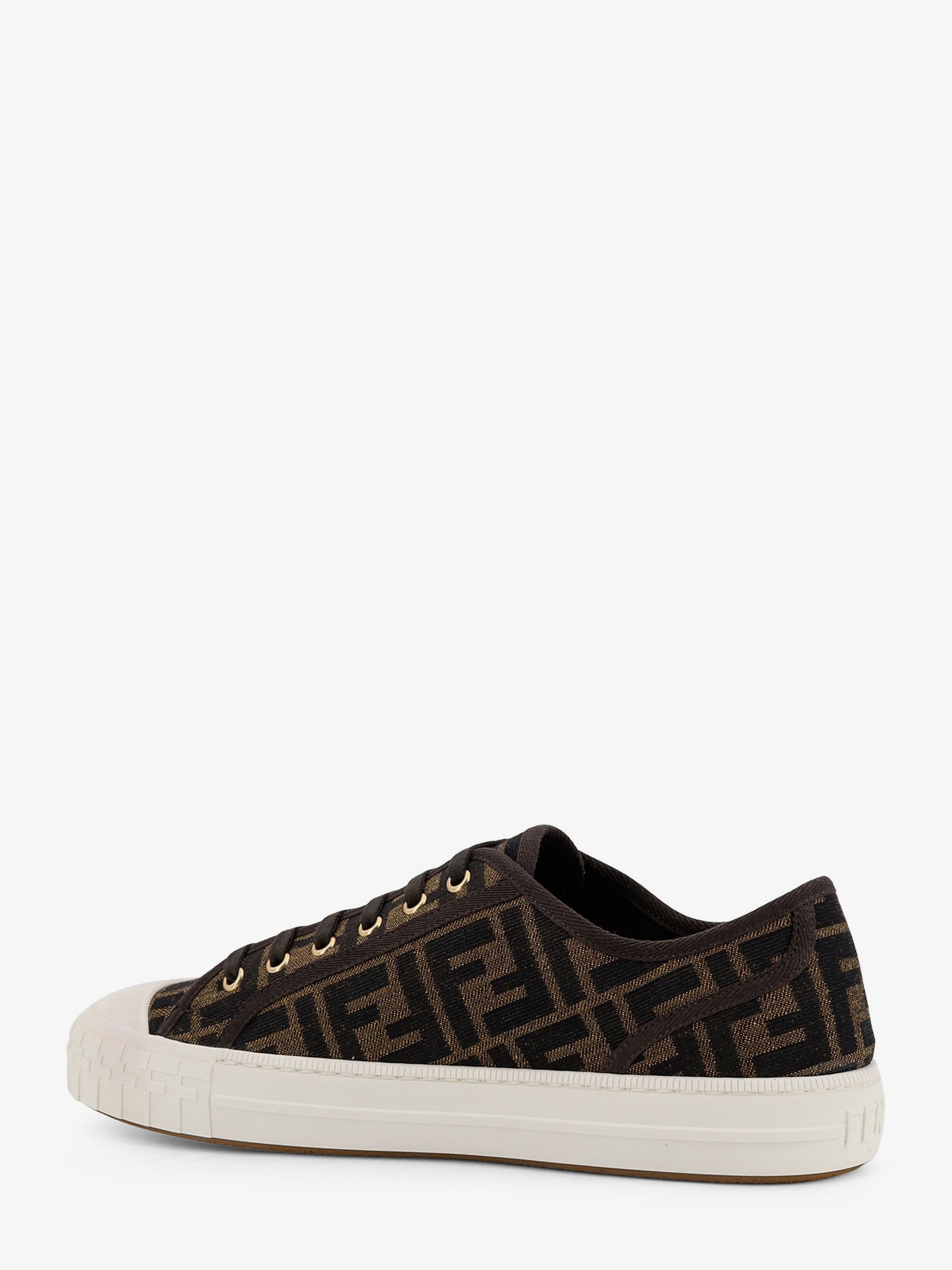 Fendi Fendi Domino Ff Jacquard Fabric Sneakers