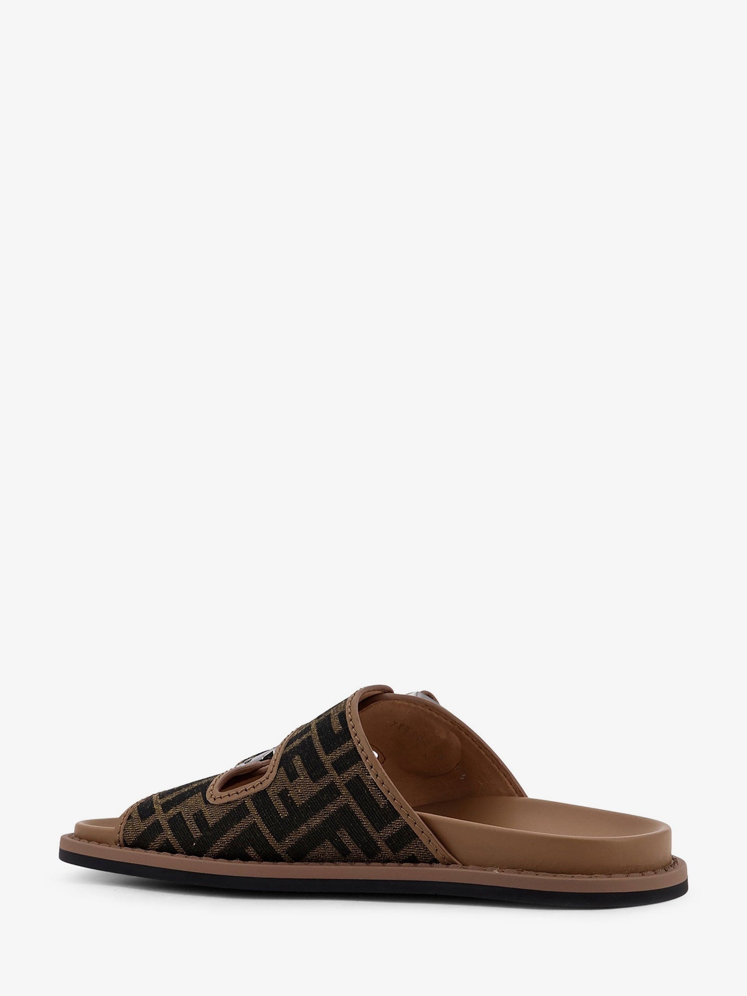 Fendi Feel Sandals In Ff Jacquard Fabric