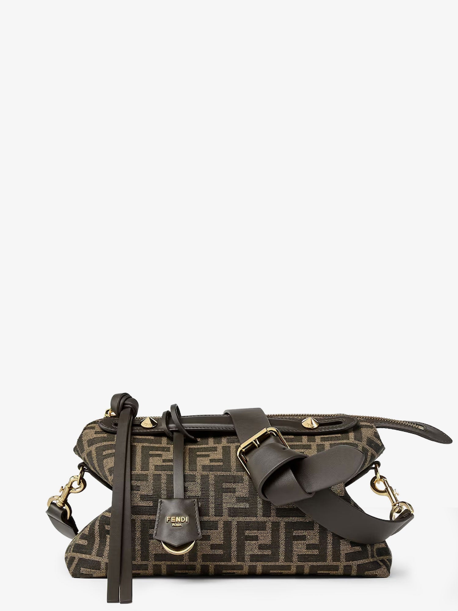 Fendi By The Way Soft Medium Ff Jacquard Fabric Crossbody Bag