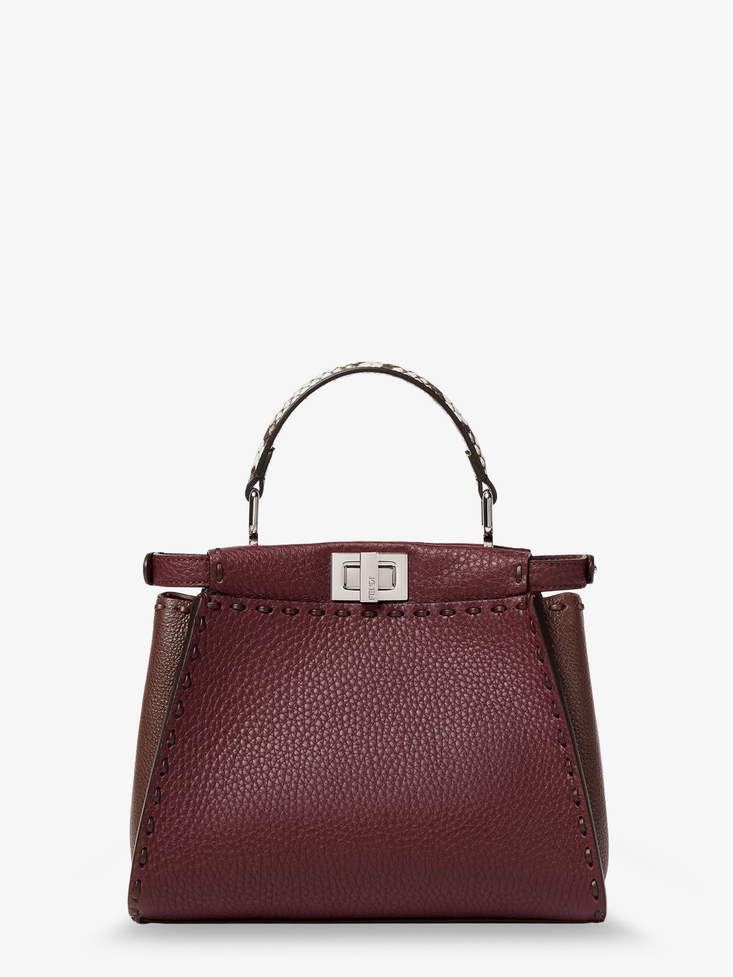 Fendi Peekaboo Mini Leather Crossbody Bag
