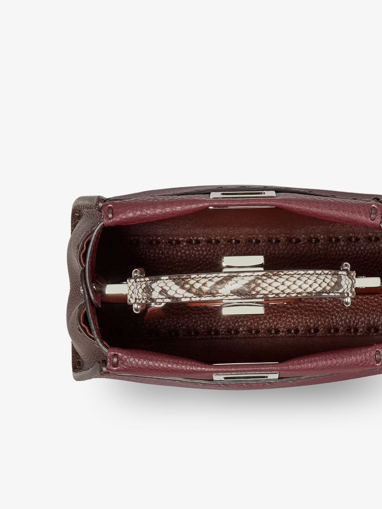 Fendi Peekaboo Mini Leather Crossbody Bag