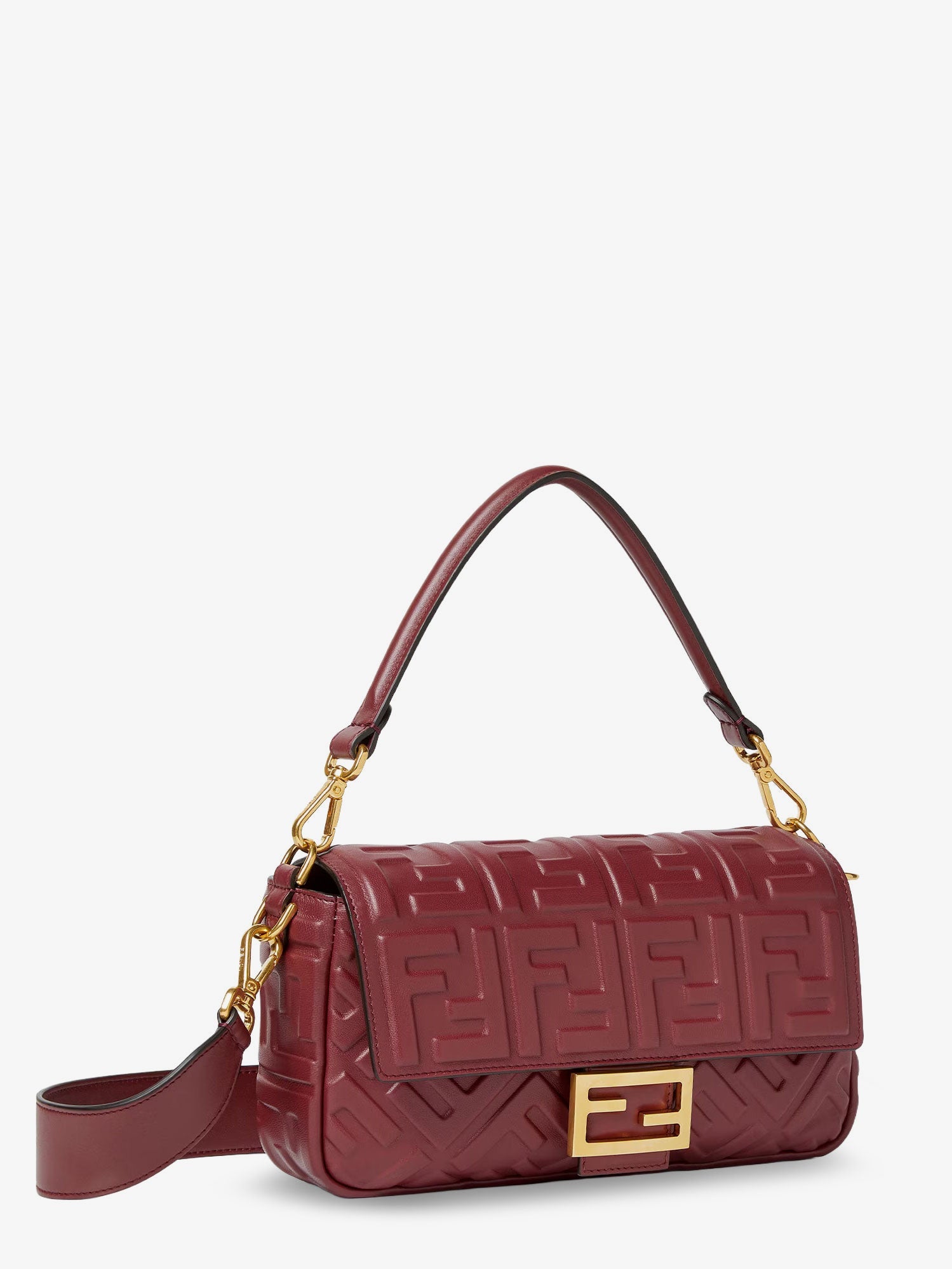 Fendi Baguette Leather Crossbody Bag