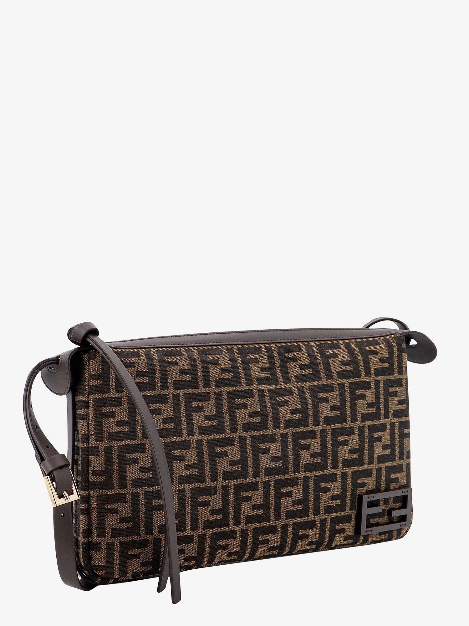 Fendi Simply Medium Ff Jacquard Fabric Crossbody Bag
