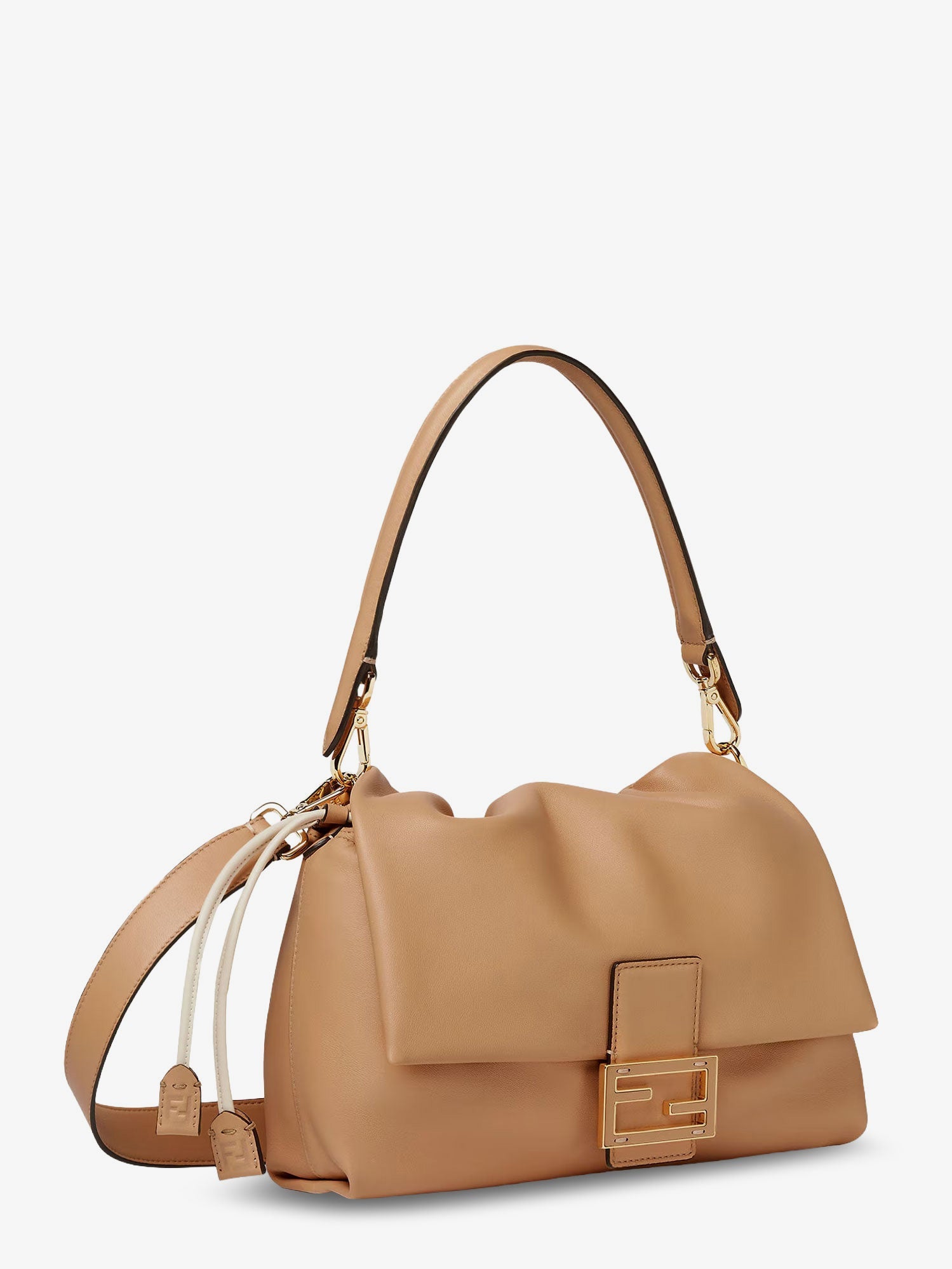 Fendi Mamma Baguette Small Leather Crossbody Bag