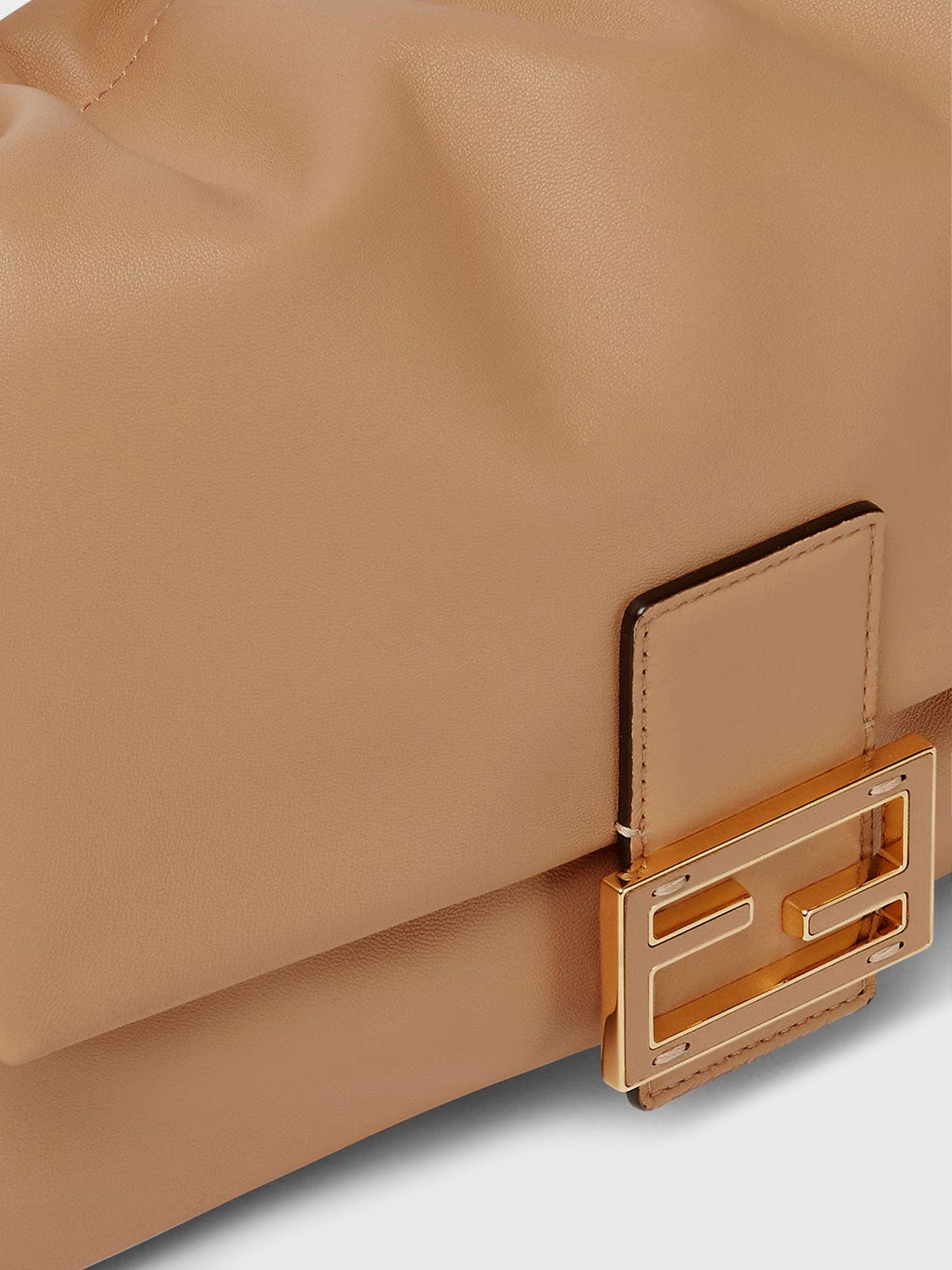 Fendi Mamma Baguette Small Leather Crossbody Bag