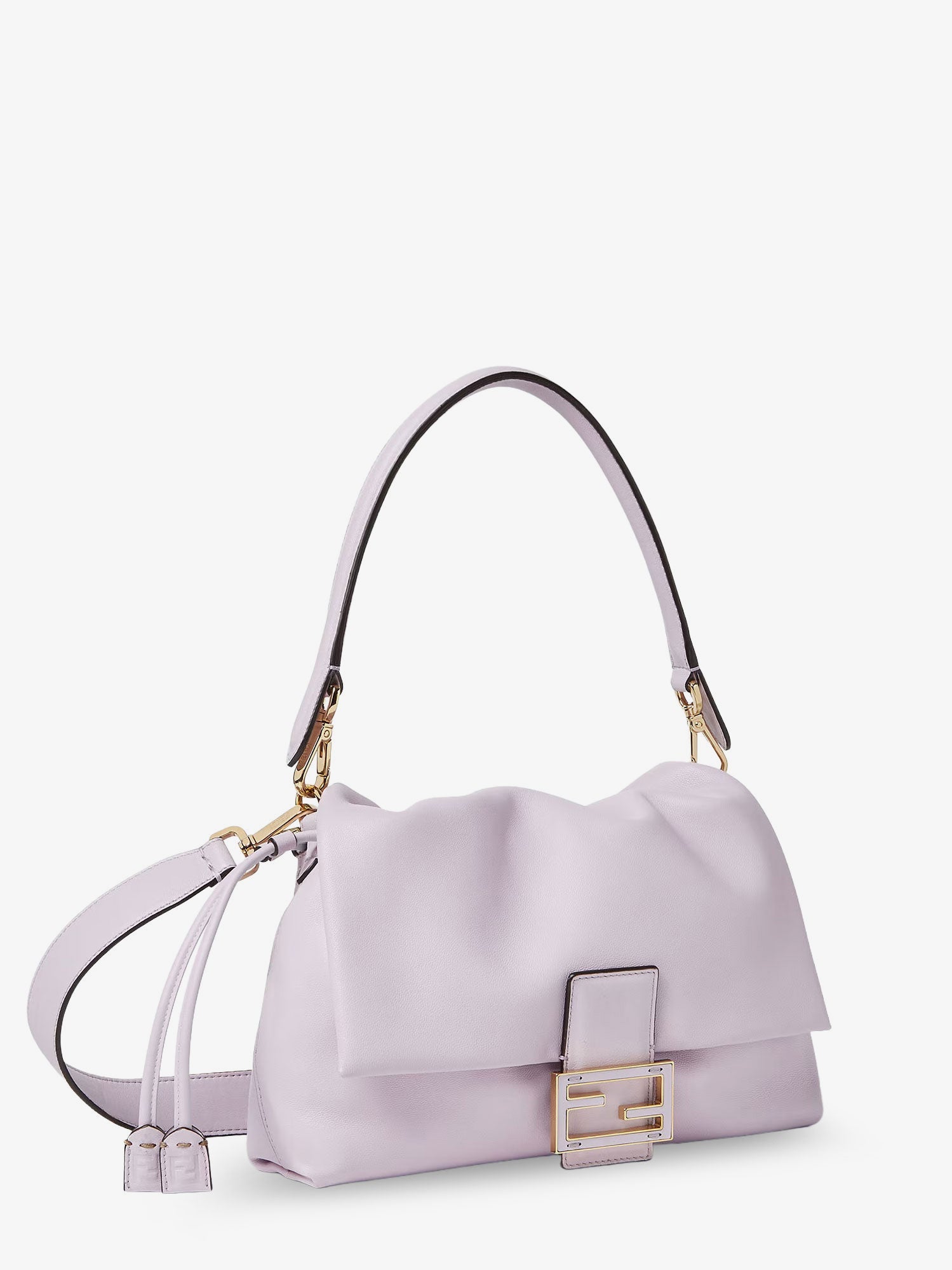 Fendi Mamma Baguette Medium Leather Crossbody Bag