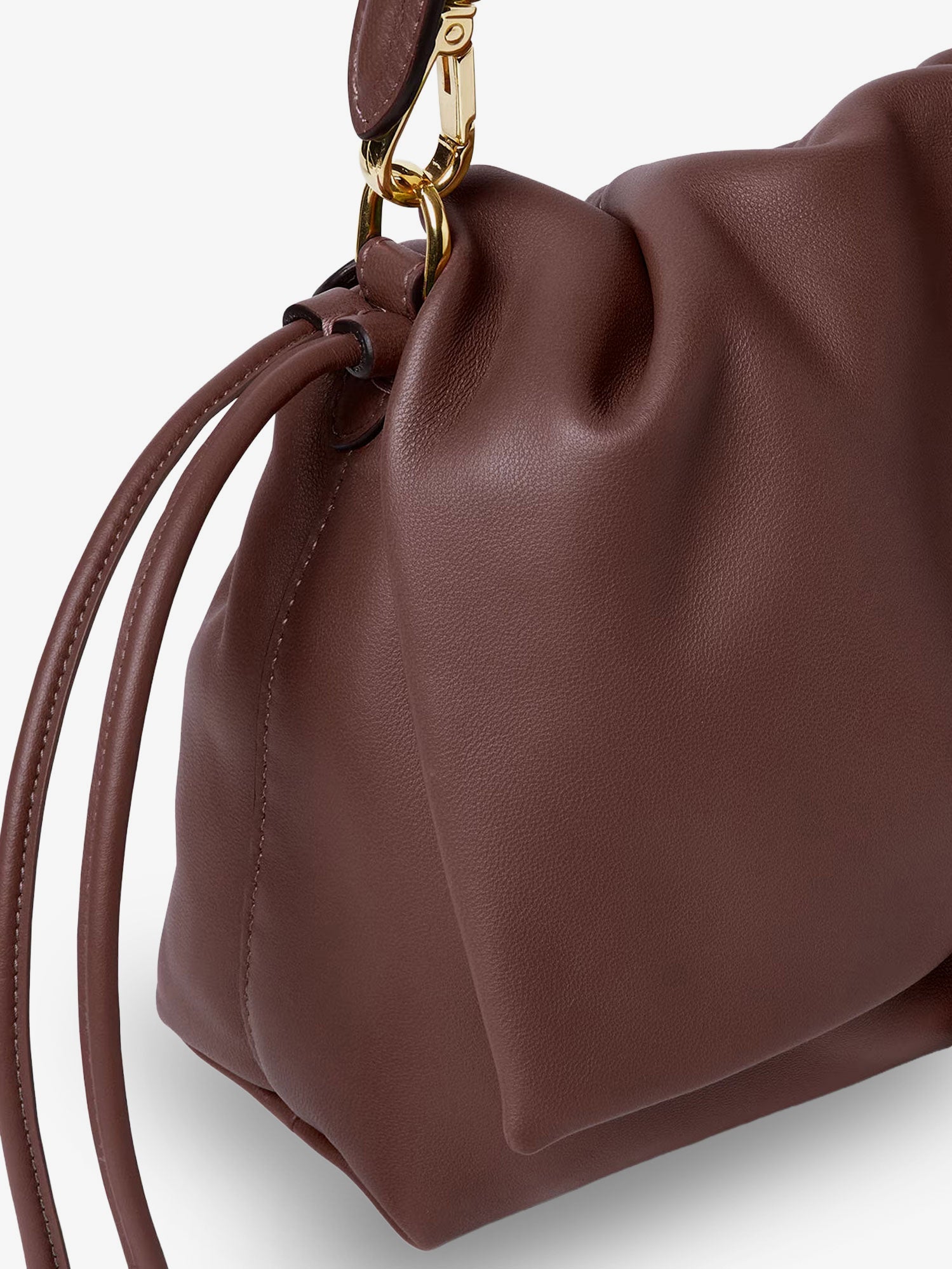 Fendi Mamma Baguette Medium Leather Crossbody Bag