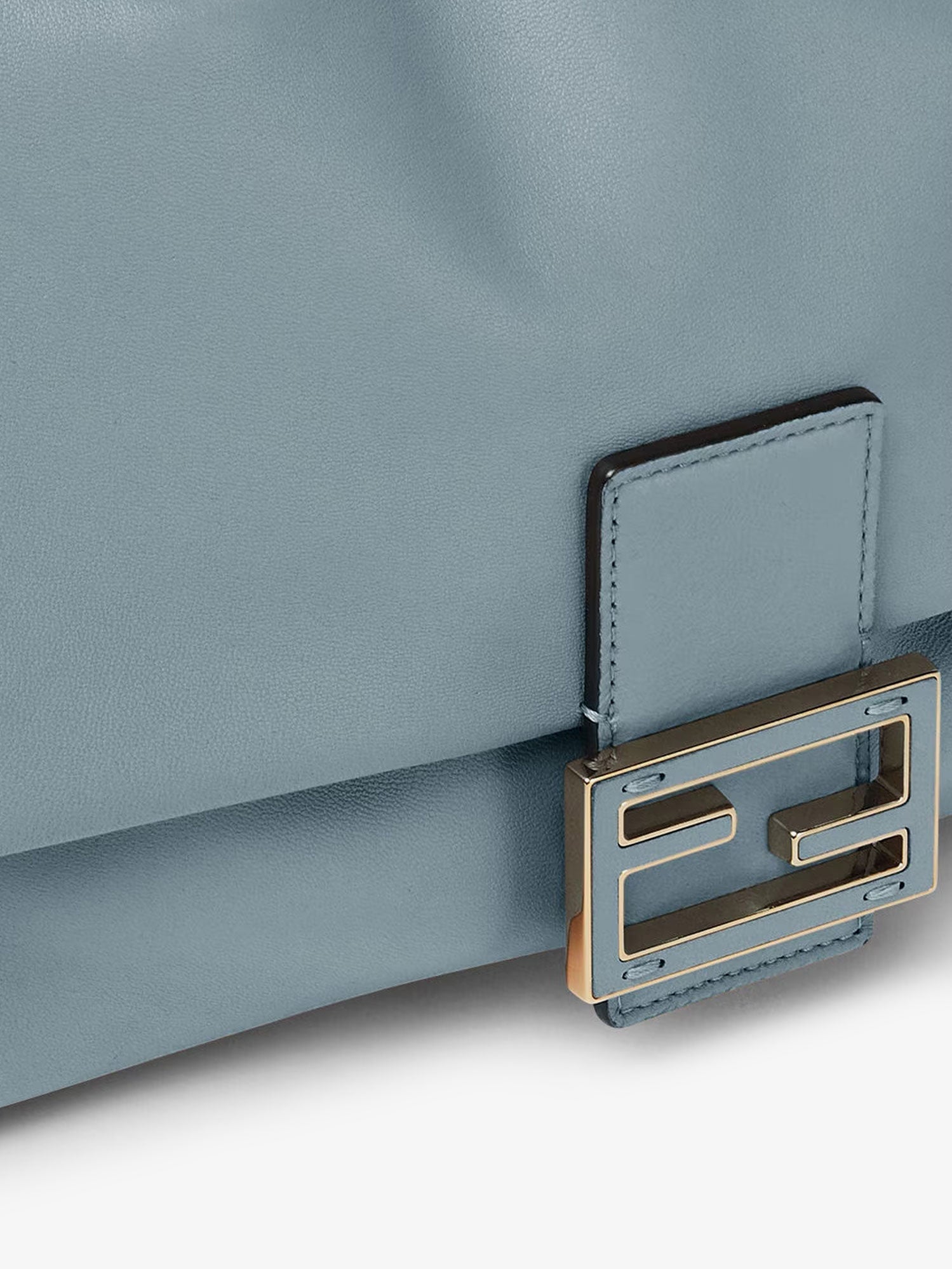 Fendi Mamma Baguette Medium Leather Crossbody Bag