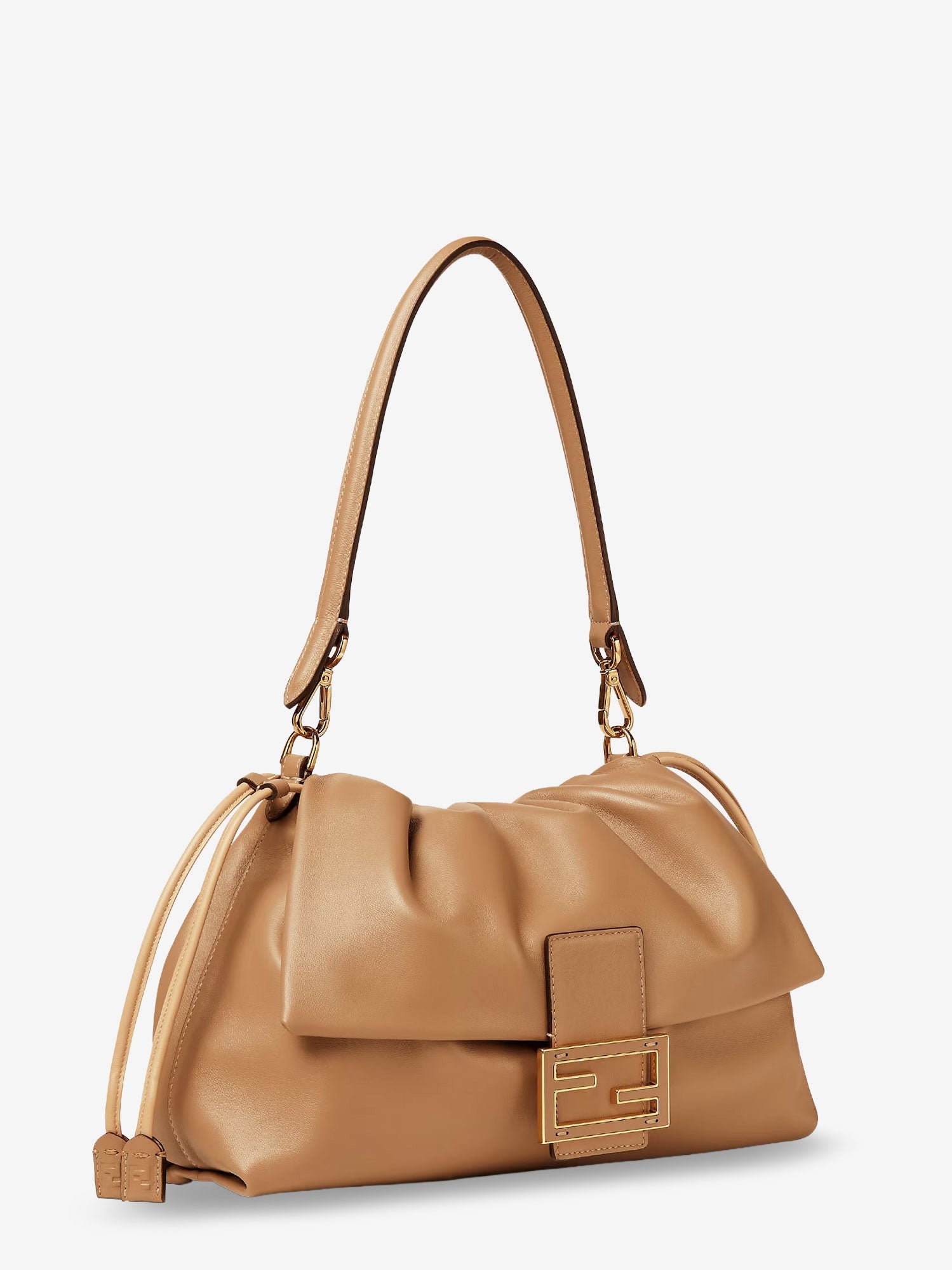 Fendi Mamma Baguette Large Leather Shoulder Bag