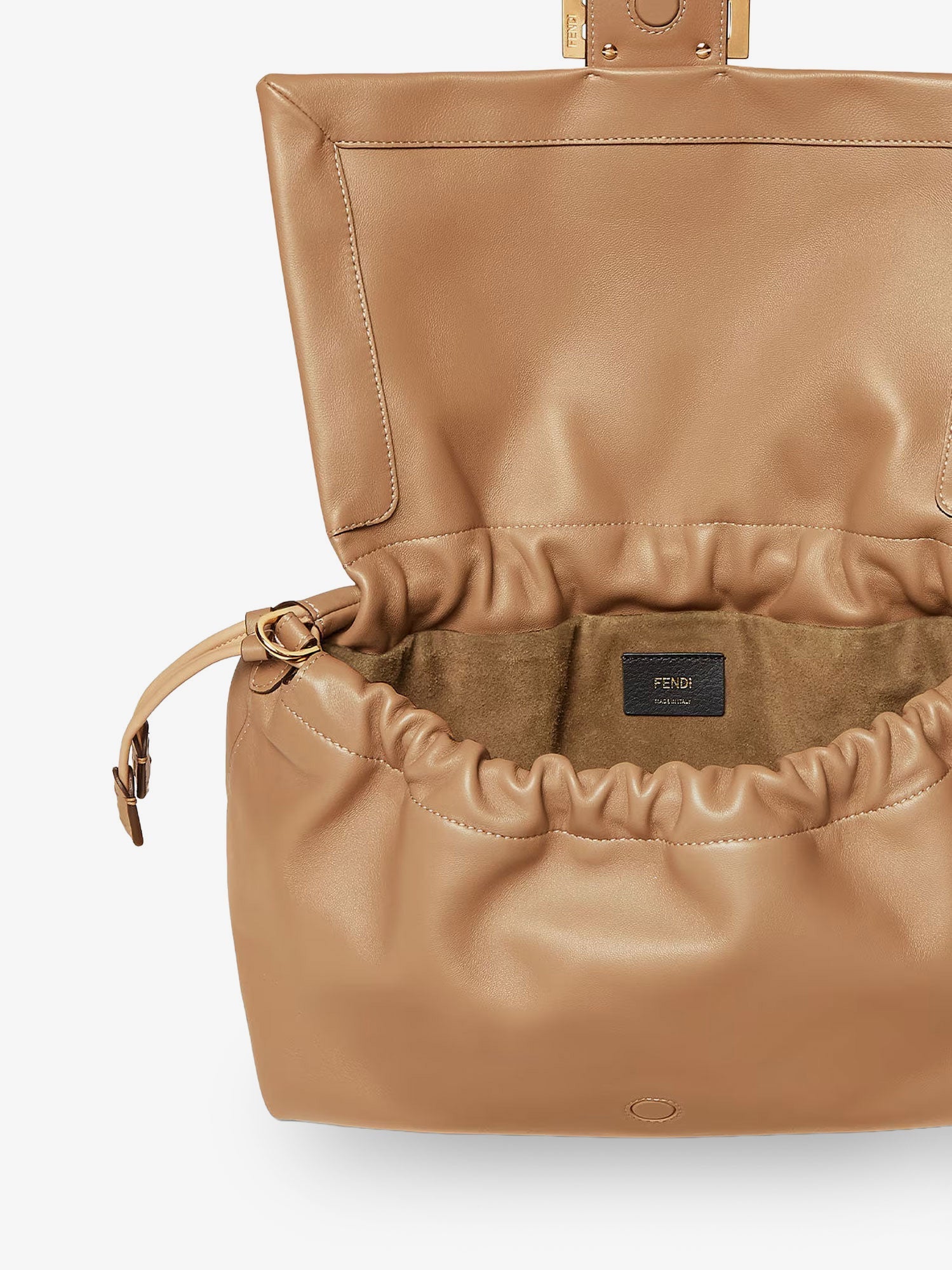 Fendi Mamma Baguette Large Leather Shoulder Bag