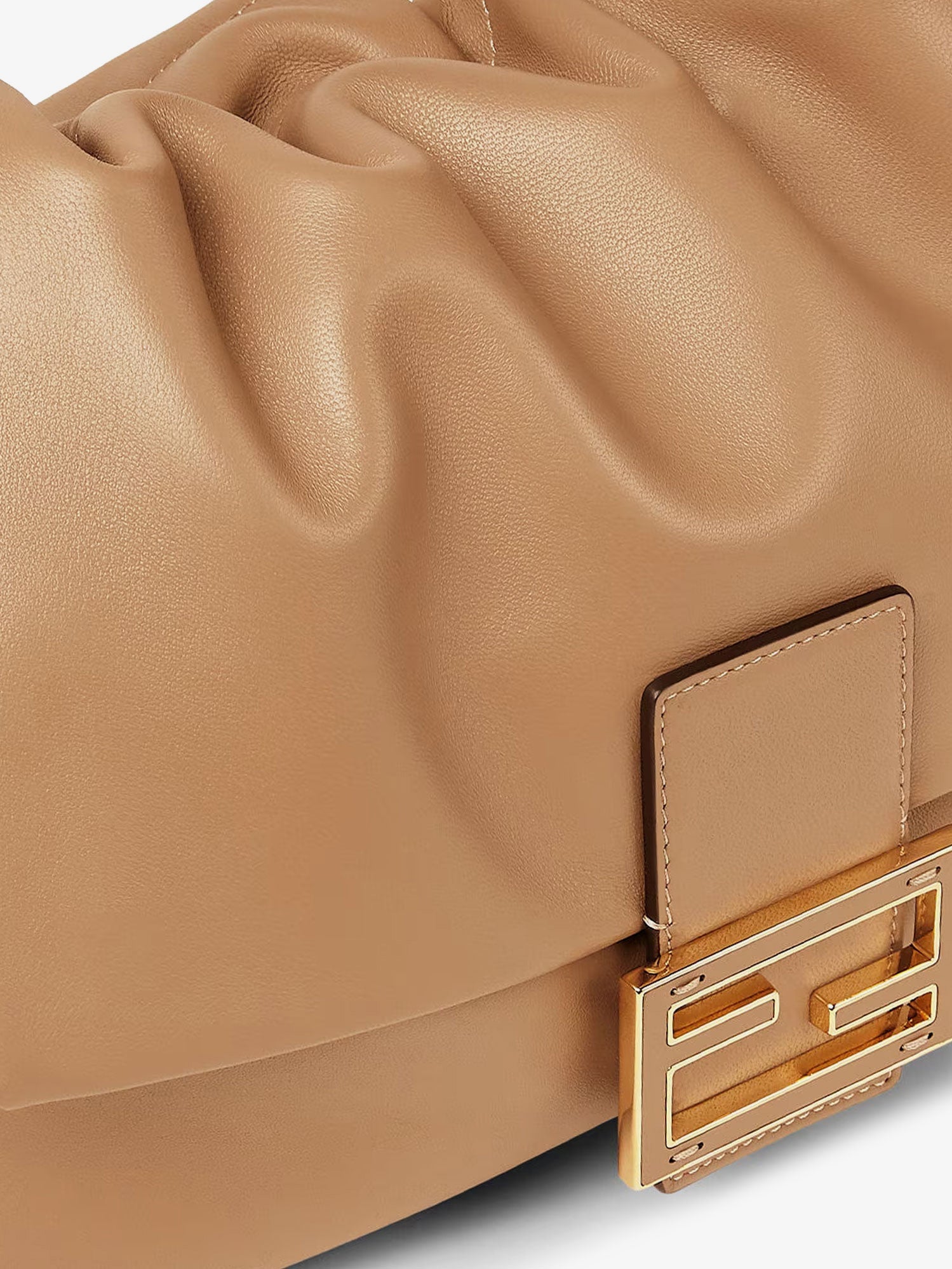 Fendi Mamma Baguette Large Leather Shoulder Bag