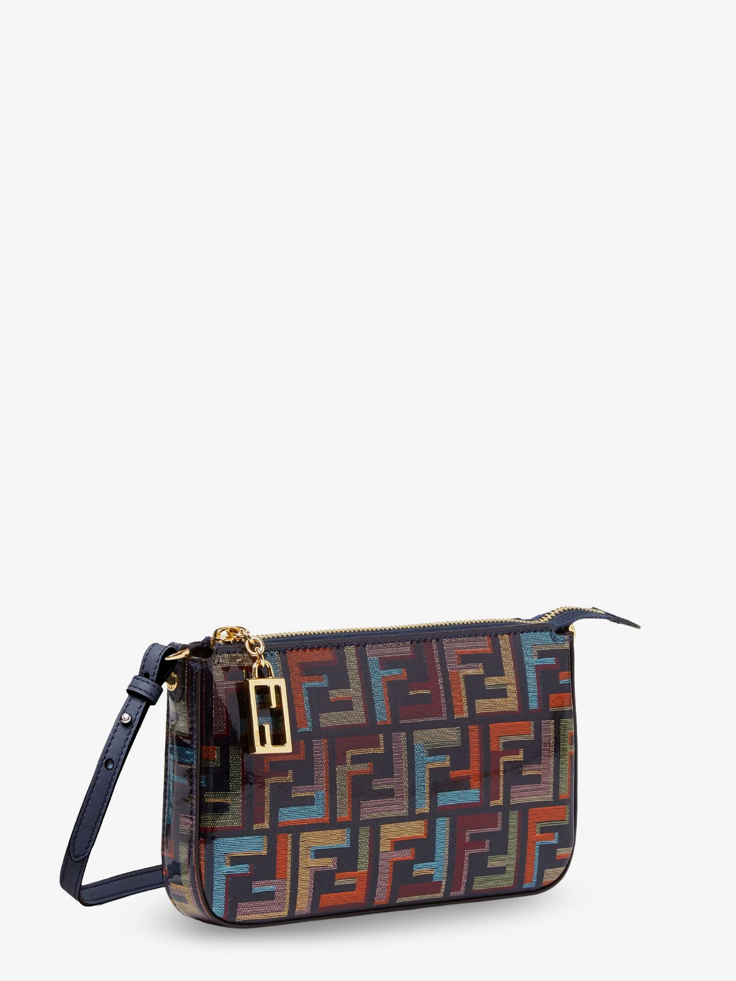 Fendi Baguette Ff Fabric Clutch Bag