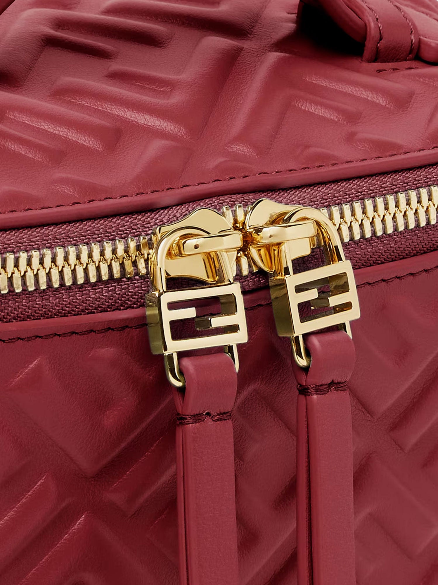 Fendi Fendi Vanity Leather Crossbody Bag With Ff Motif