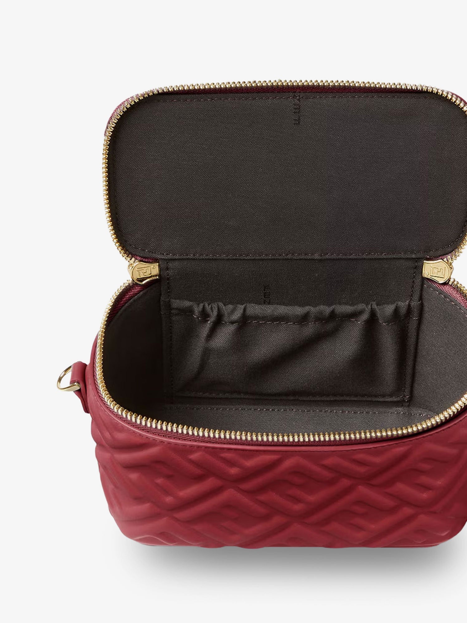 Fendi Fendi Vanity Leather Crossbody Bag With Ff Motif