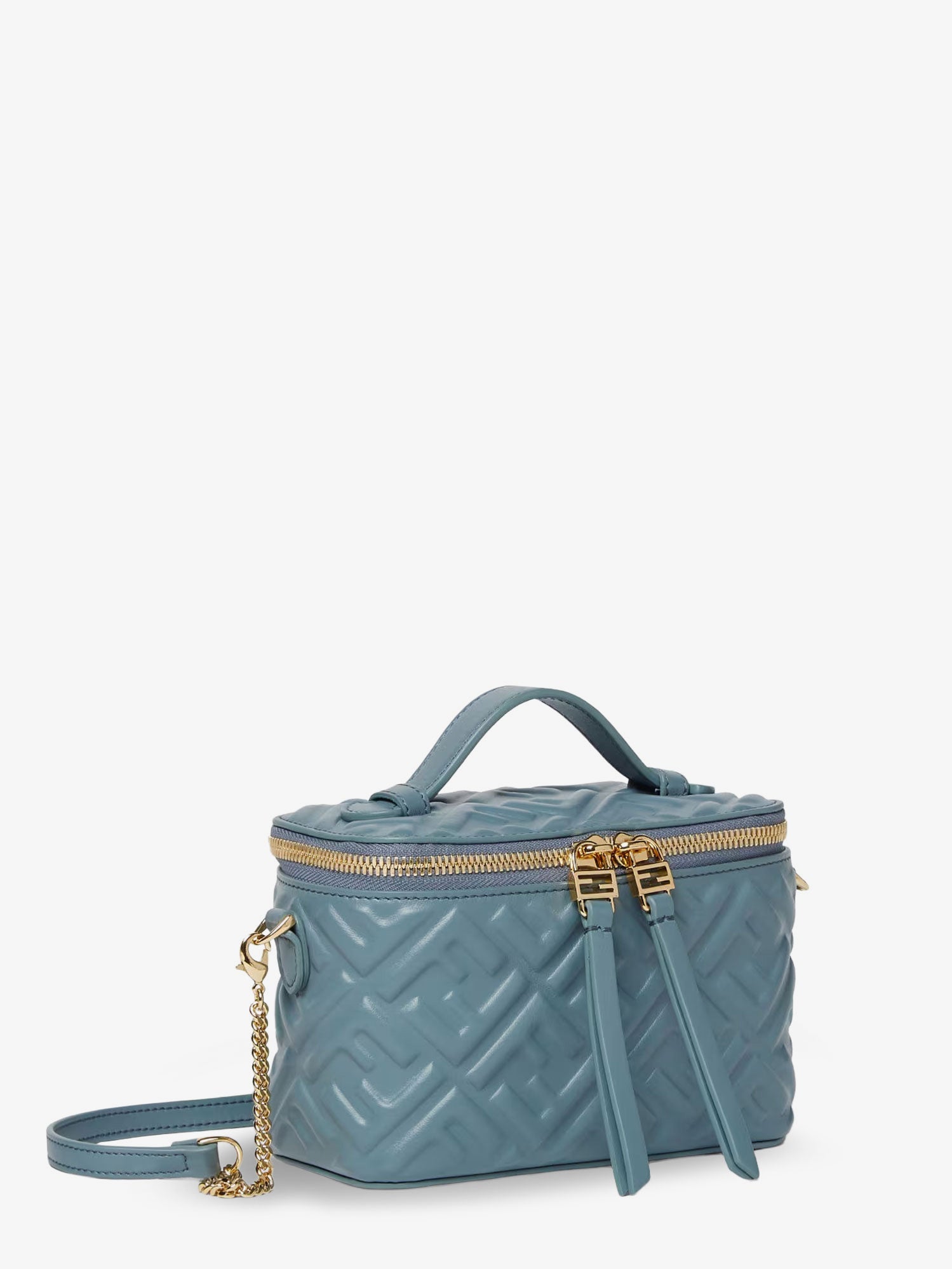 Fendi Fendi Vanity Leather Crossbody Bag With Ff Motif