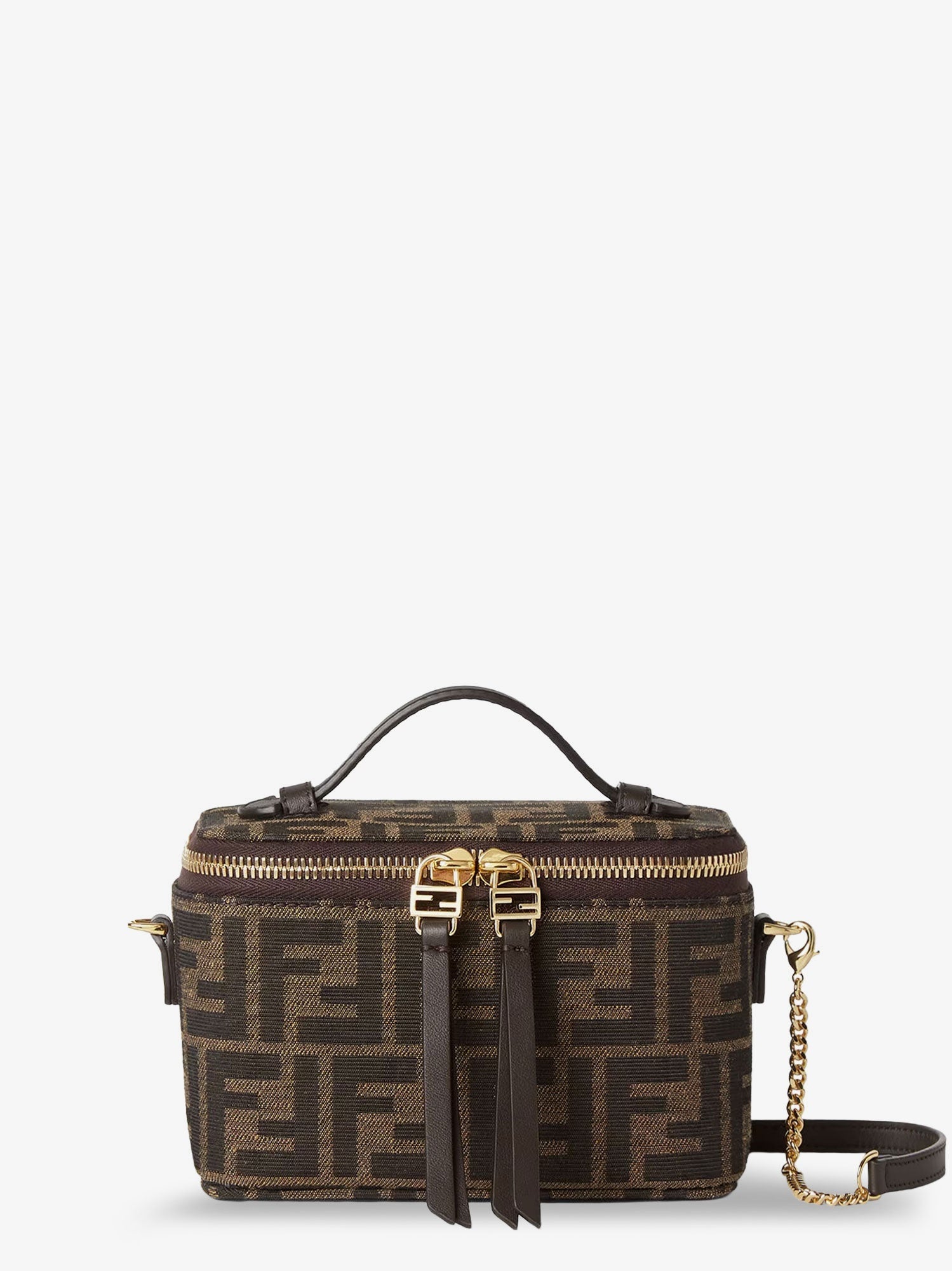 Fendi Vanity Crossbody Bag In Ff Jacquard Fabric