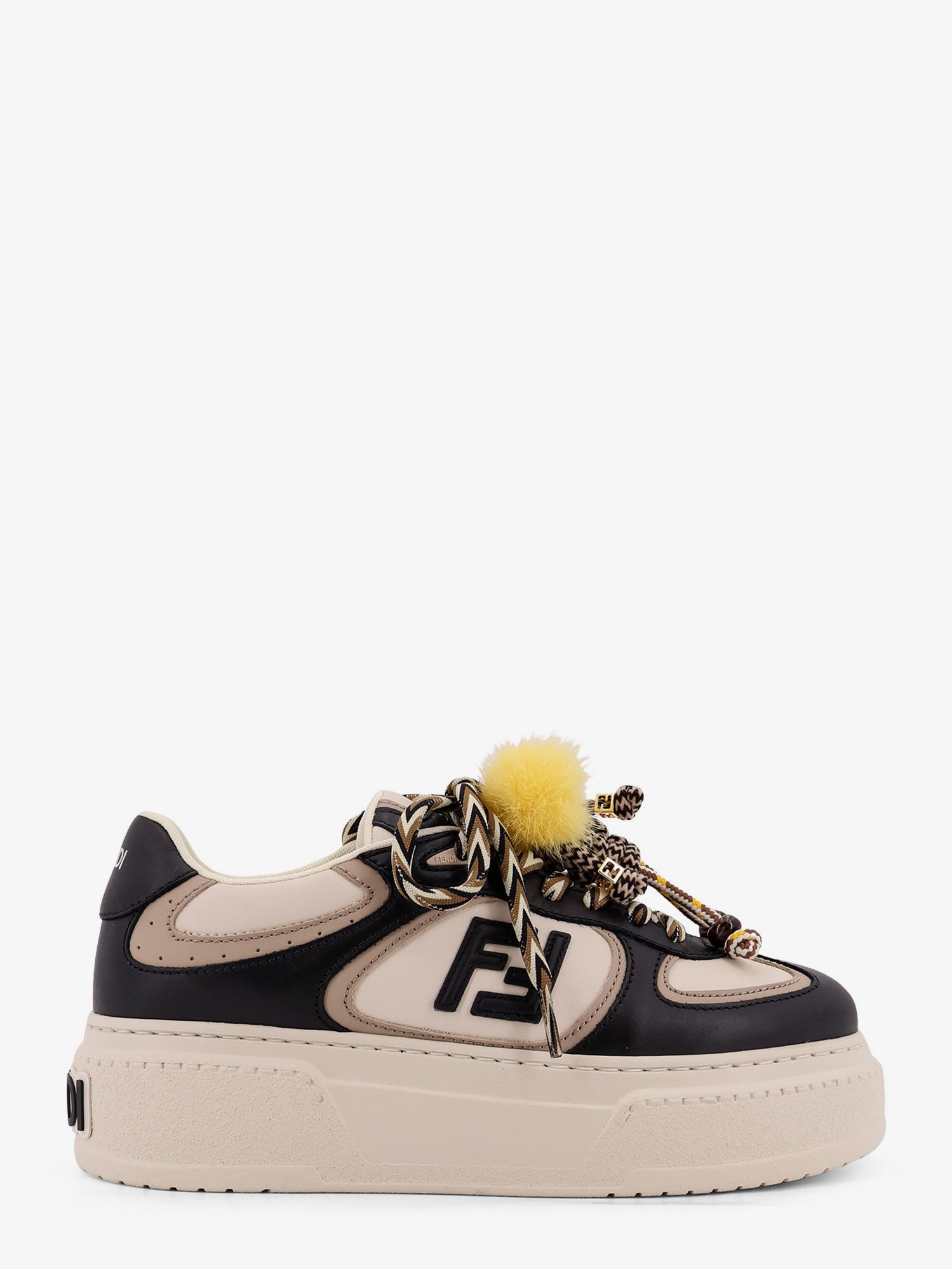 Fendi Fendi Match Leather Sneakers