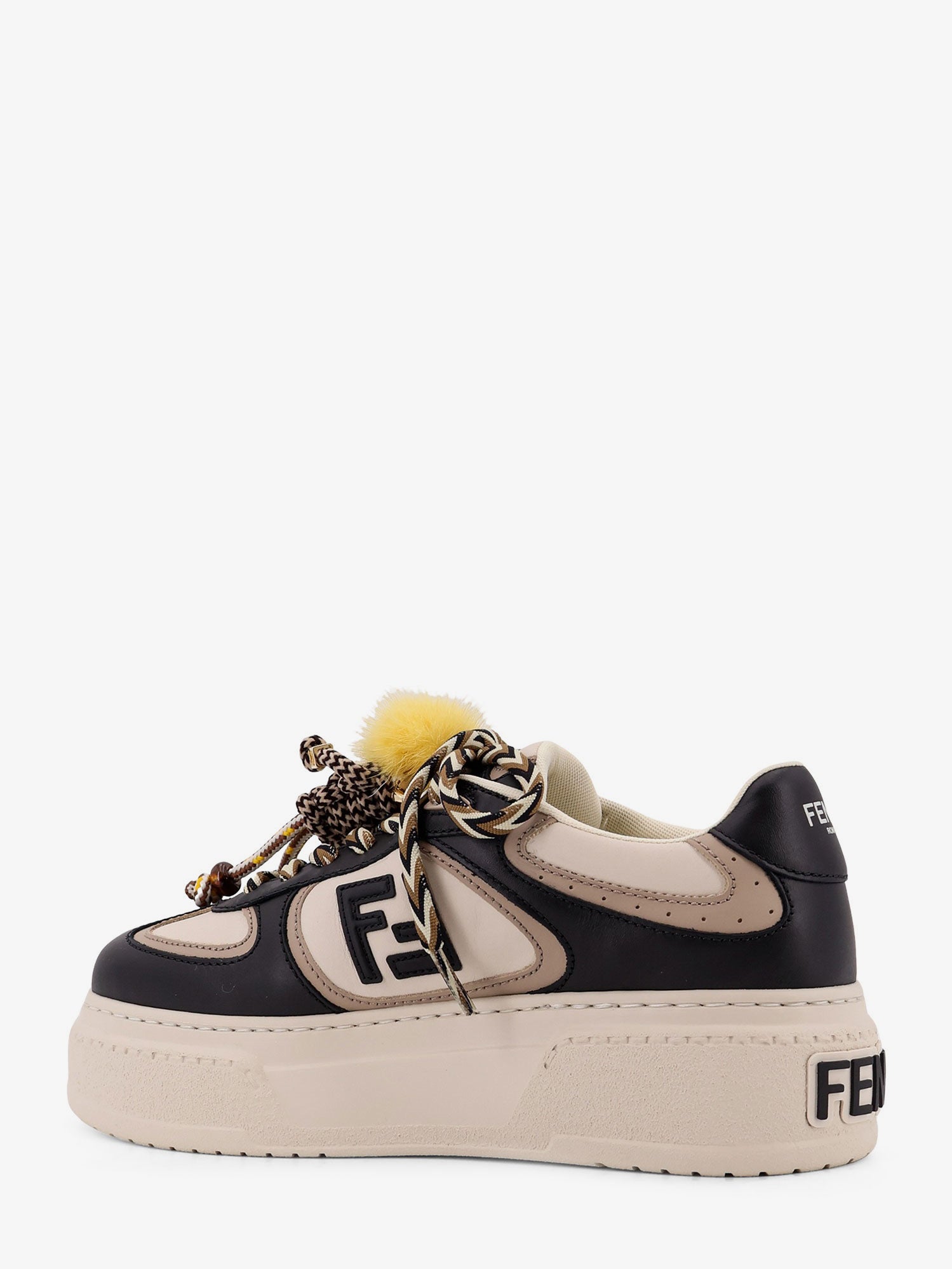 Fendi Fendi Match Leather Sneakers