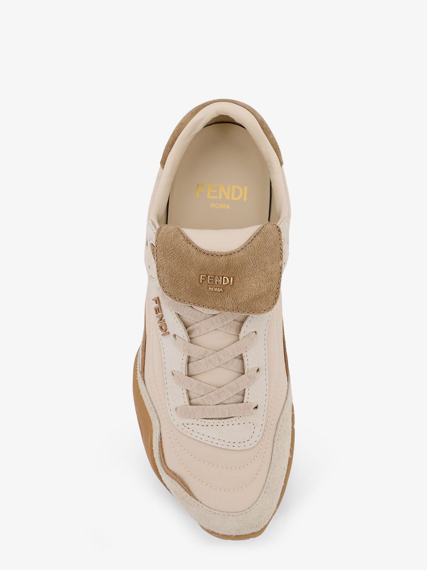 Fendi Fendi Wave Pulse Suede Sneakers