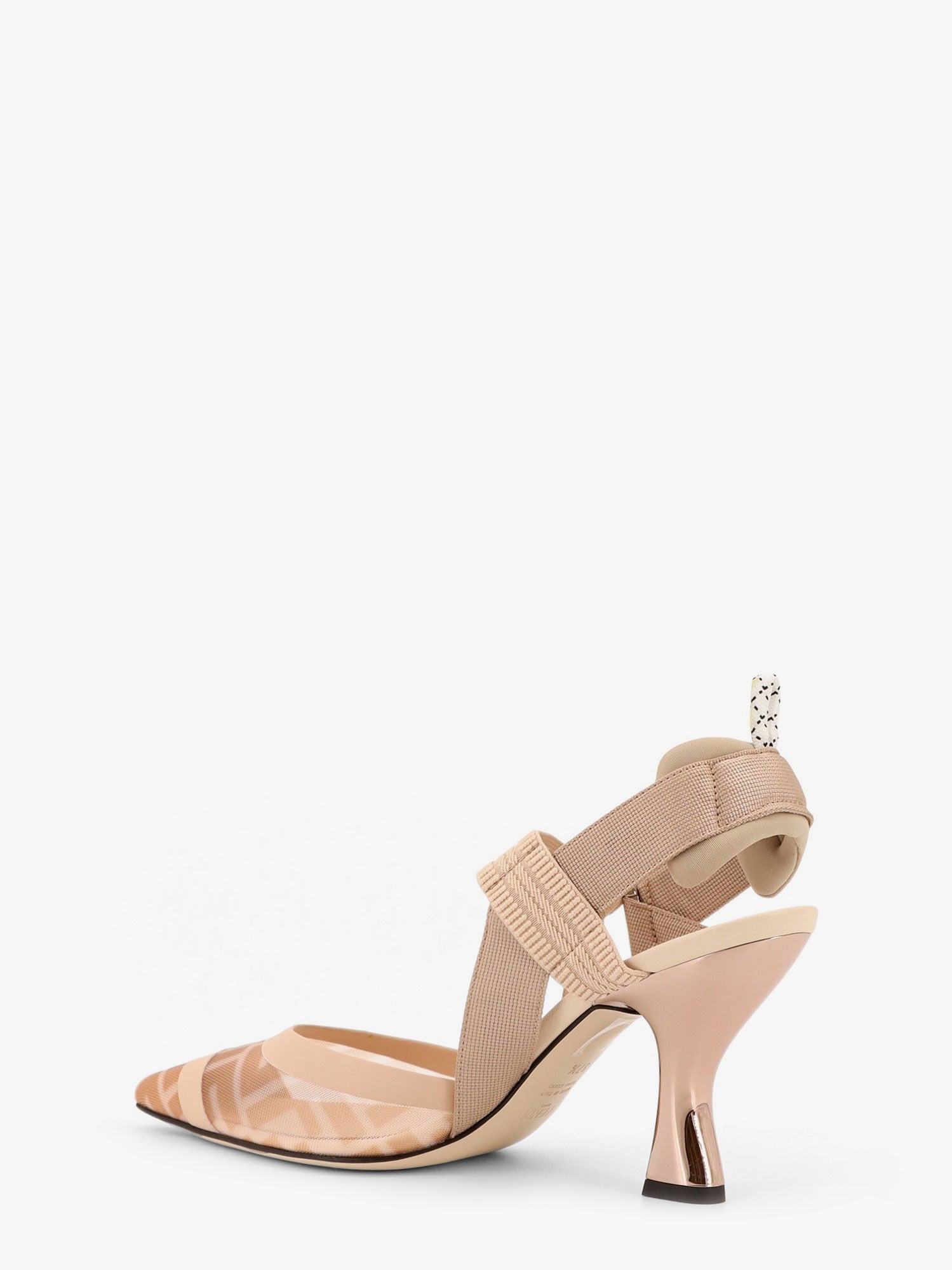 Fendi Colibrì Technical Mesh Slingback With Ff Motif