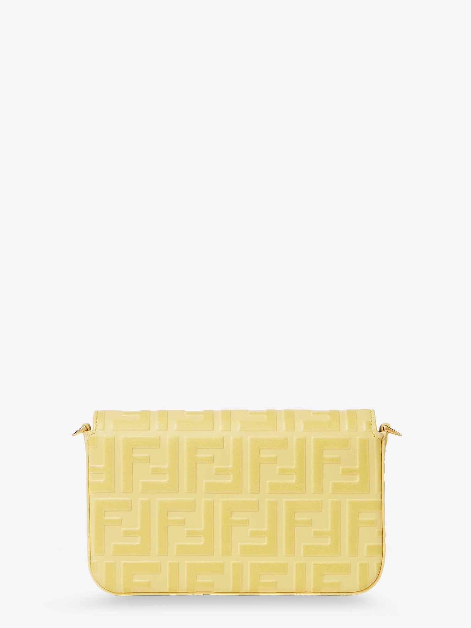 Fendi Wallet On Chain Ff Diamonds Leather Shoulder Bag With Ff Embossed Logo