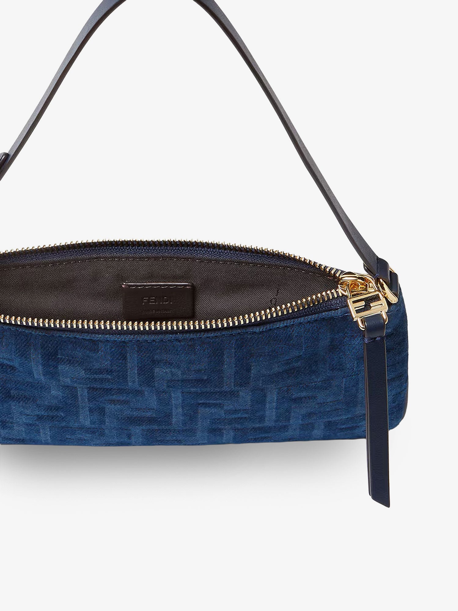 Fendi Flat Ff Fabric Shoulder Bag