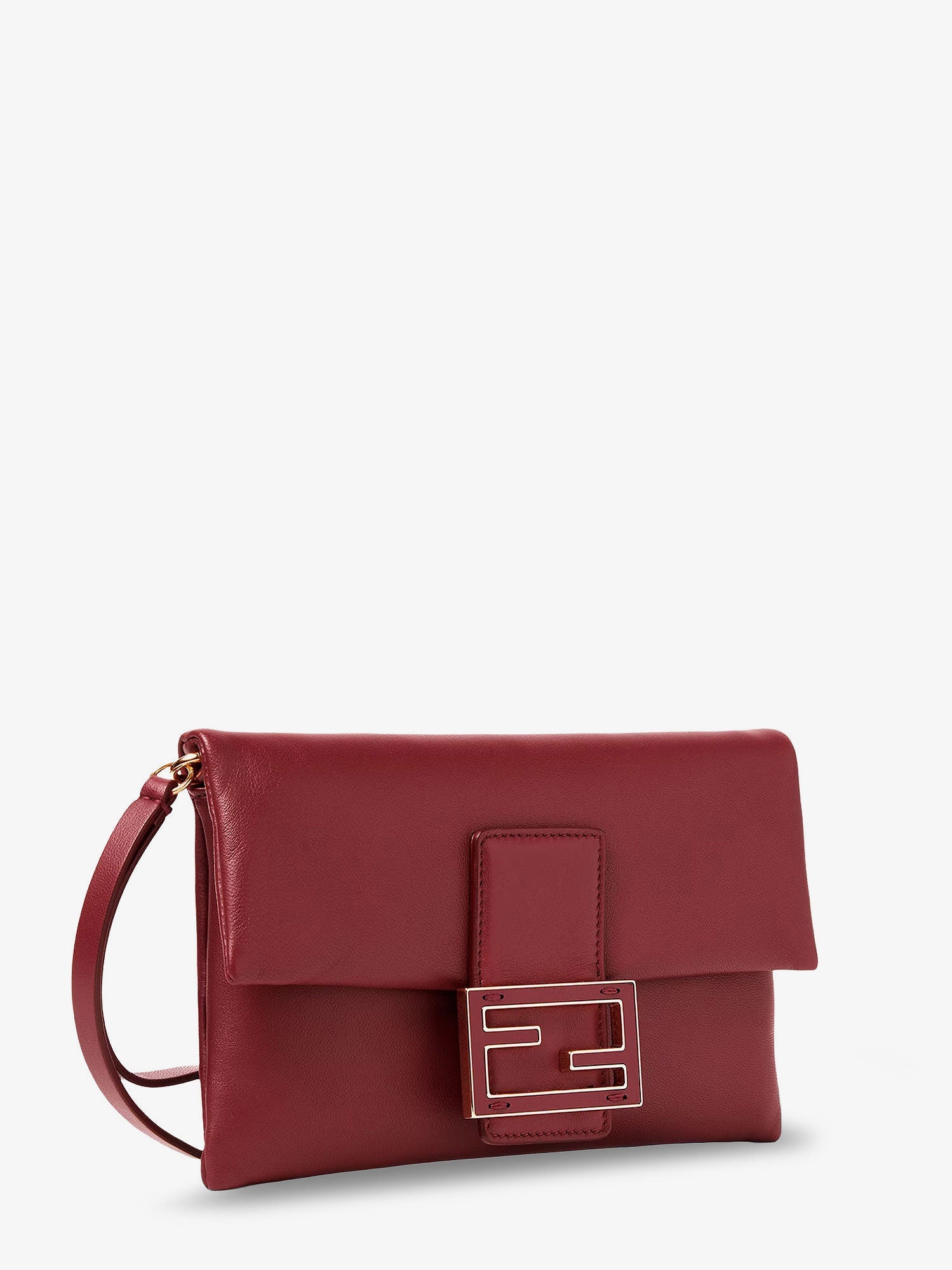 Fendi Mamma Baguette Leather Crossbody Bag
